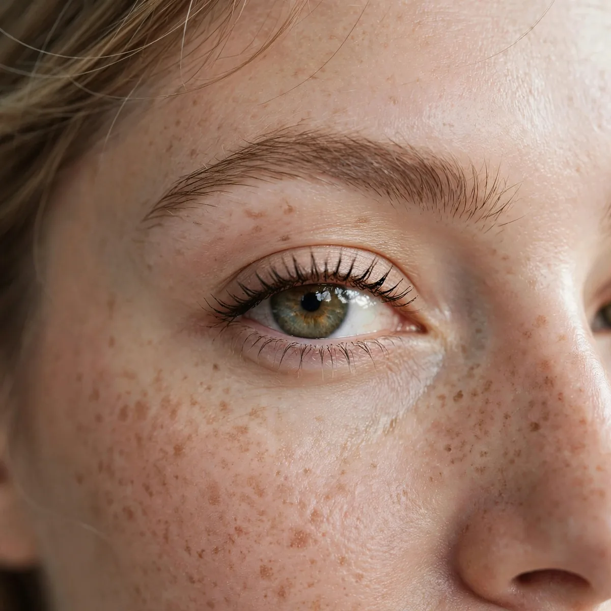 Single coat mascara natural eye look