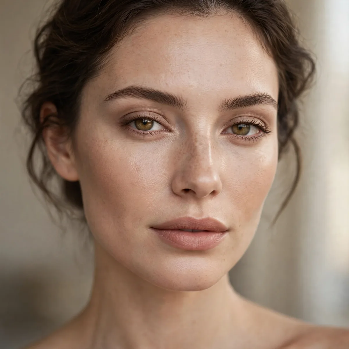 Soft subtle contour makeup