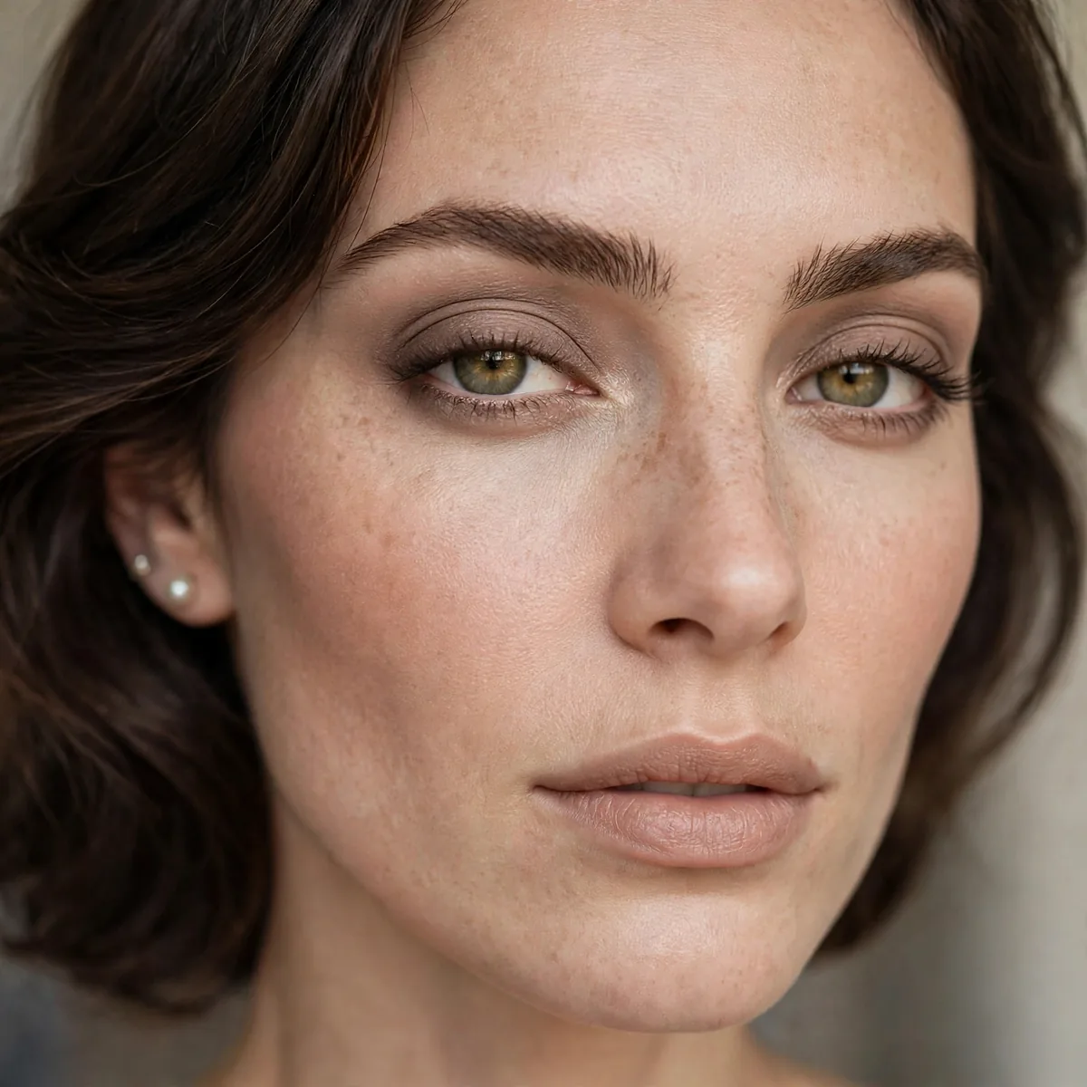 Neutral taupe eyeshadow old money