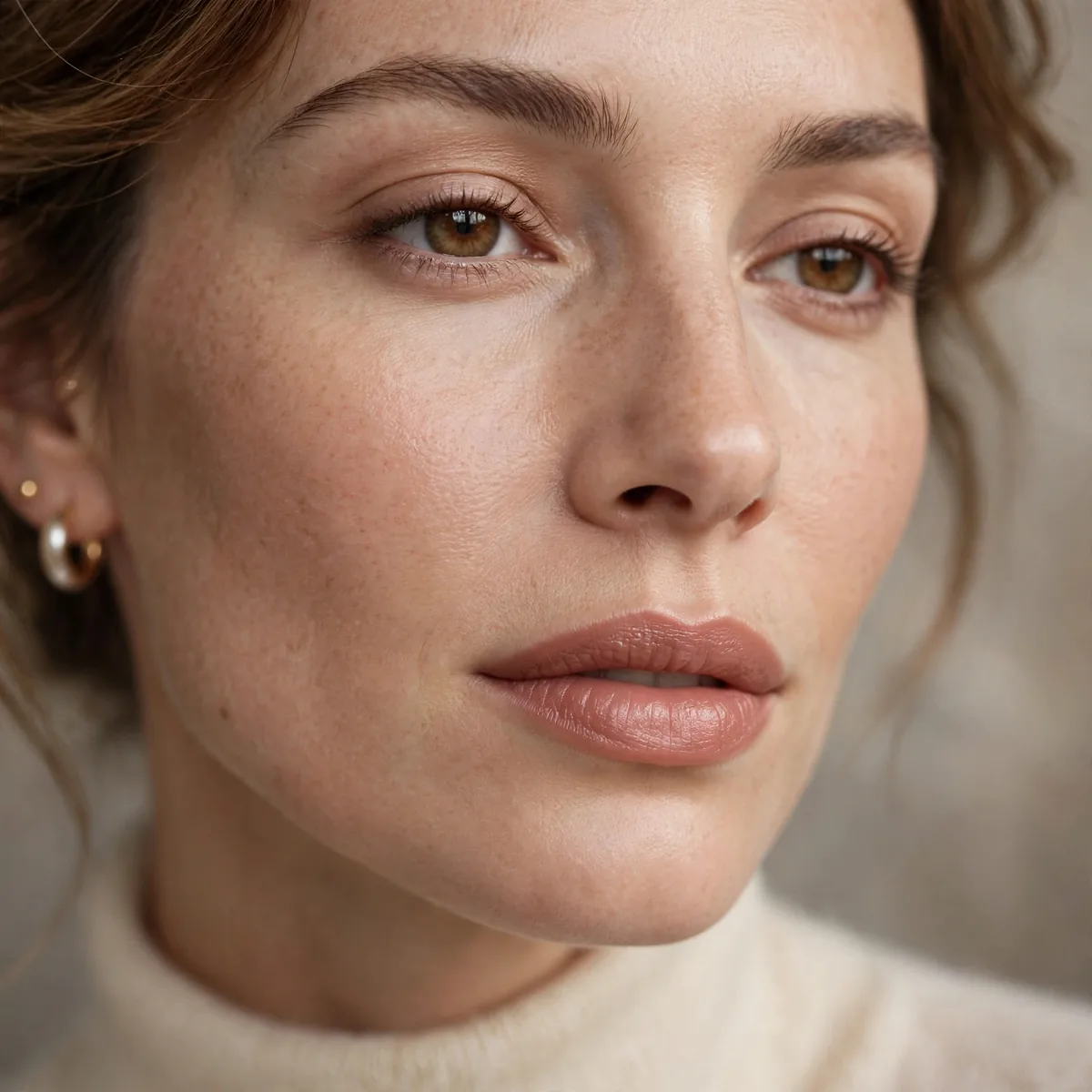 Natural lipstick old money look