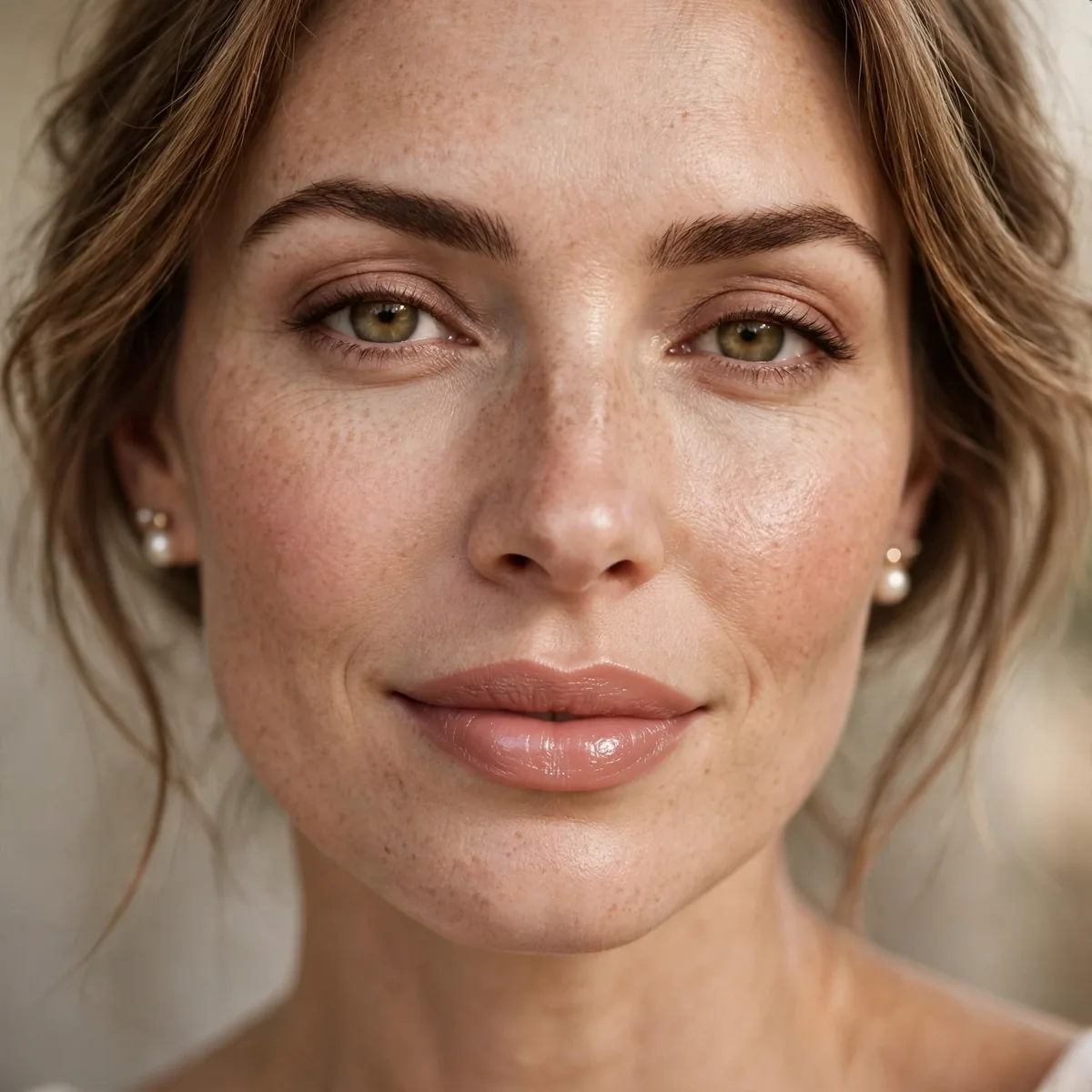 Polished nude lipstick old money