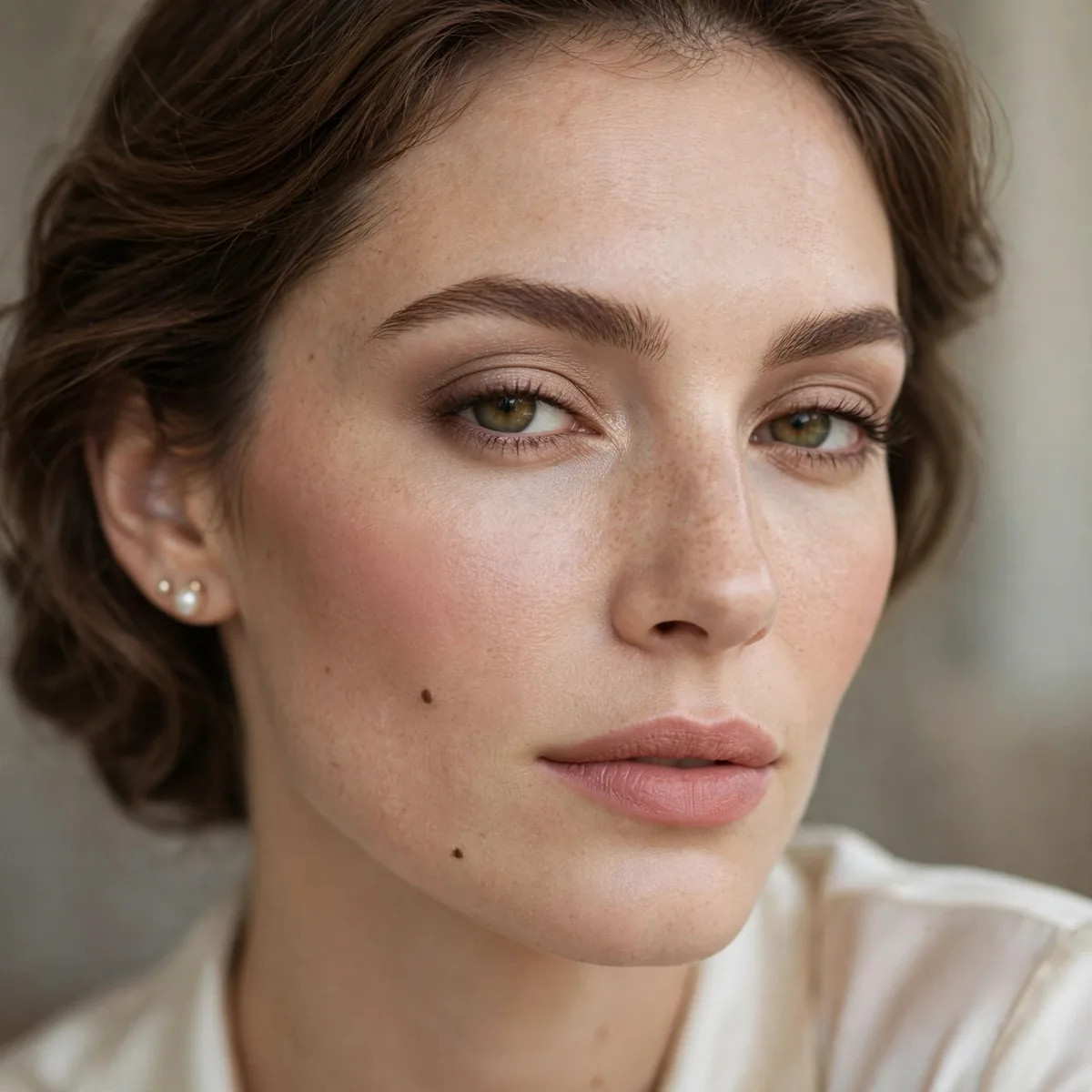Shimmer-free old money makeup