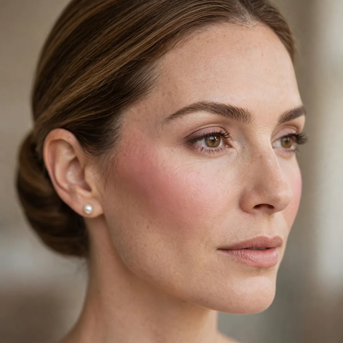 Classic blush placement old money