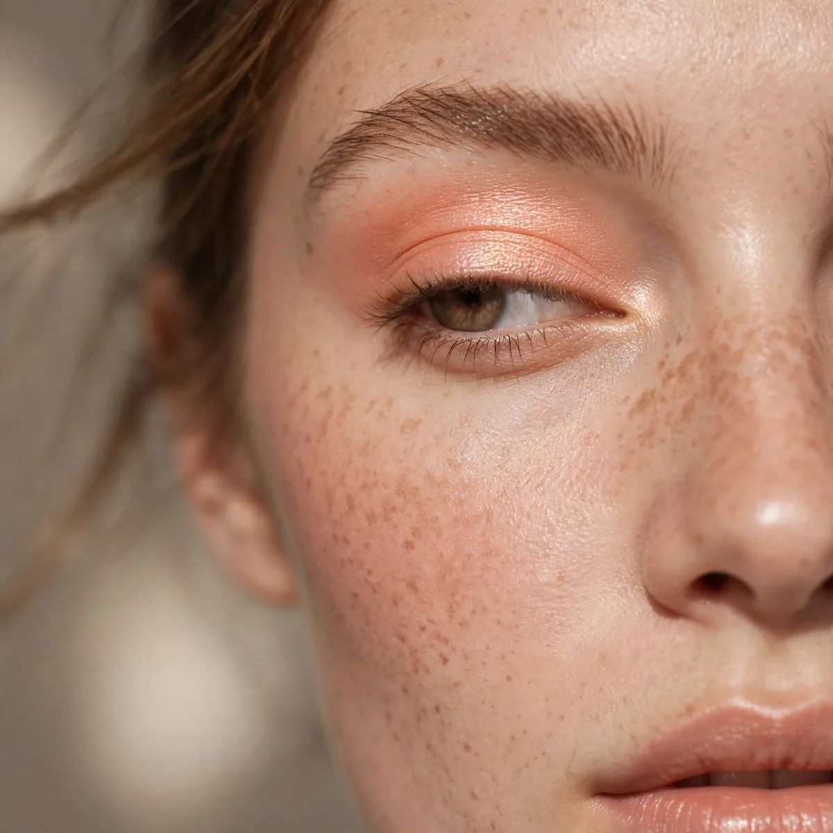 Peach single eyeshadow brightener