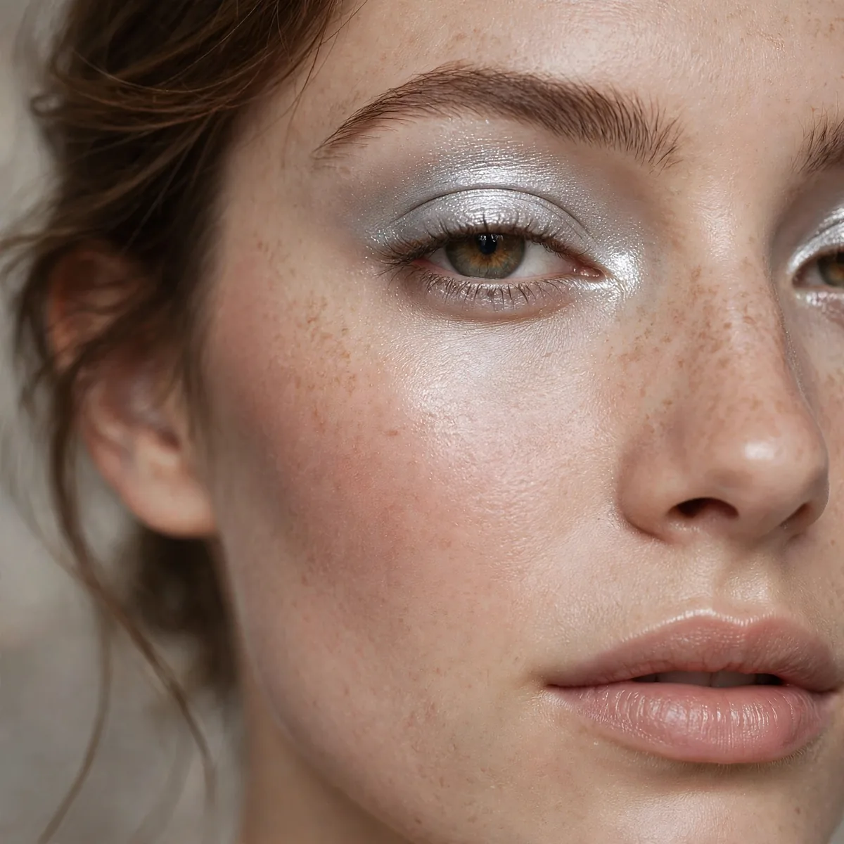 Silver single eyeshadow sheen