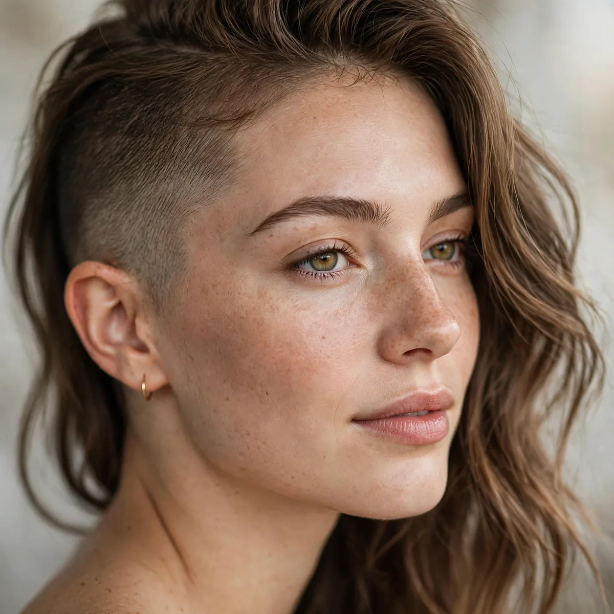 Growing out shaved side gracefully