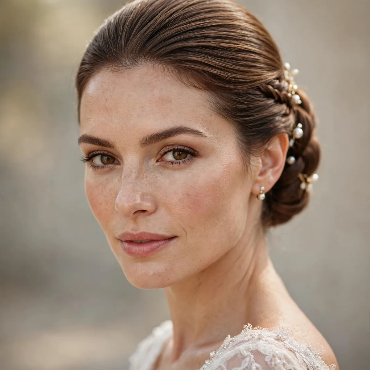 Wind proof bridal hair and makeup