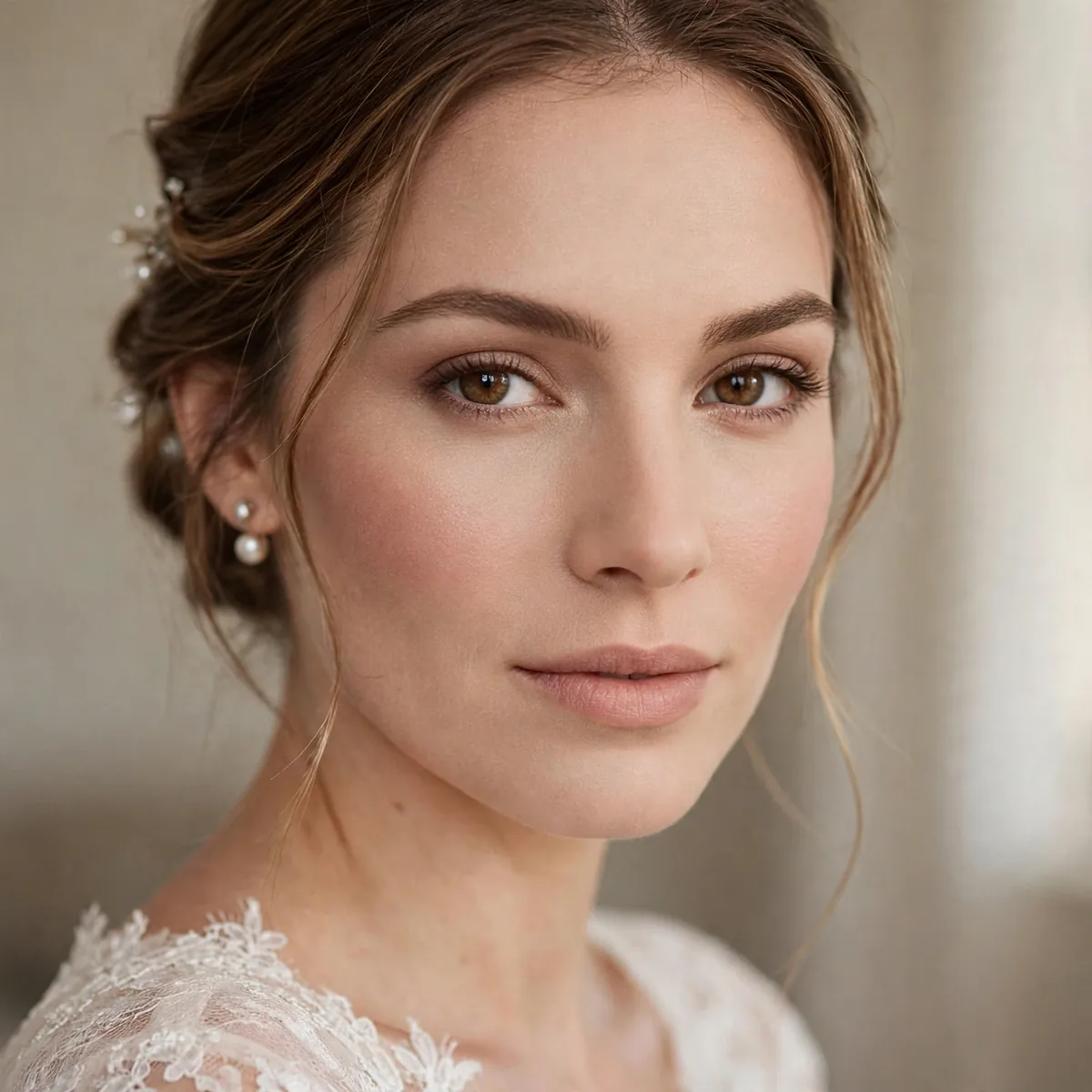 Mattifying T-zone wedding makeup