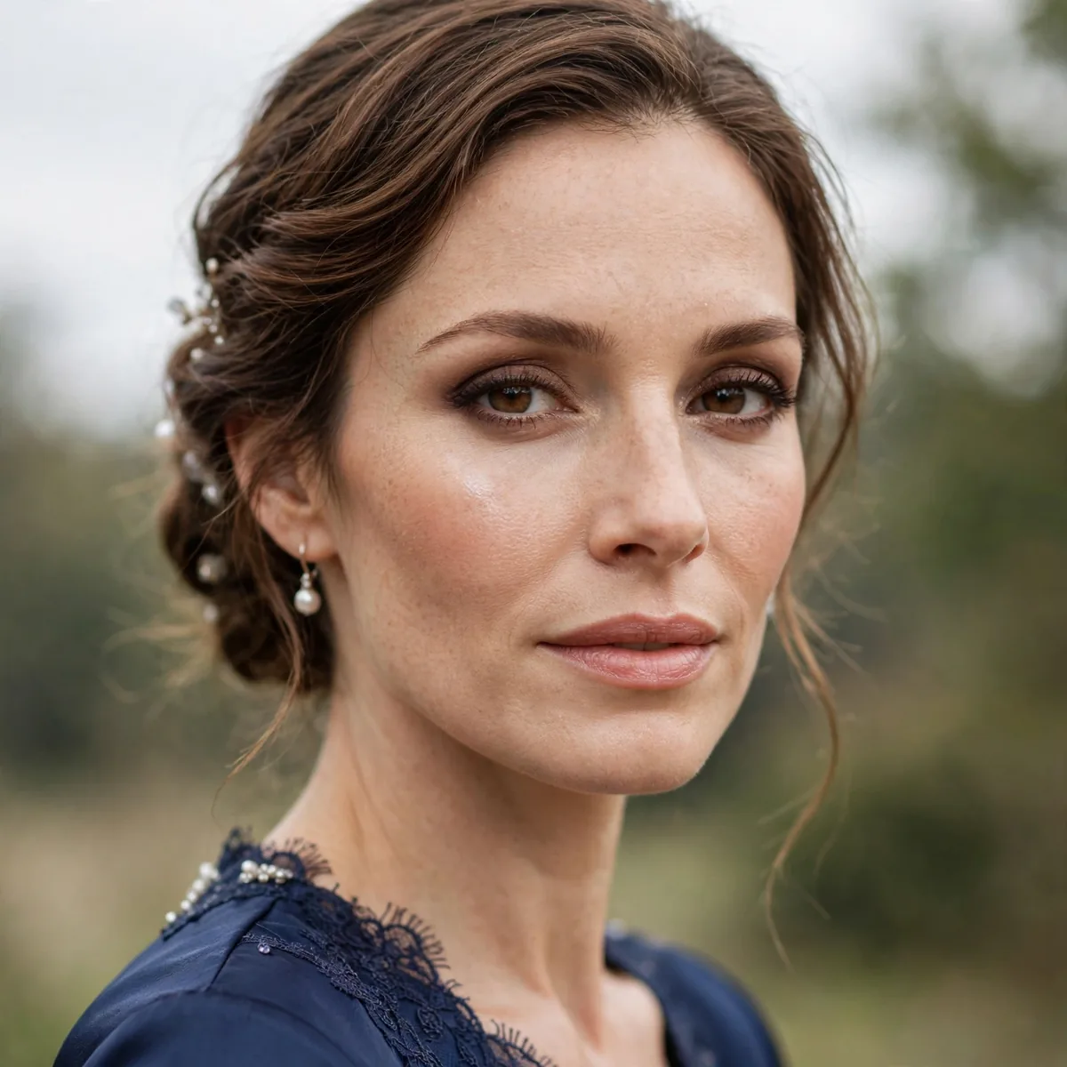 Makeup trial in outdoor conditions