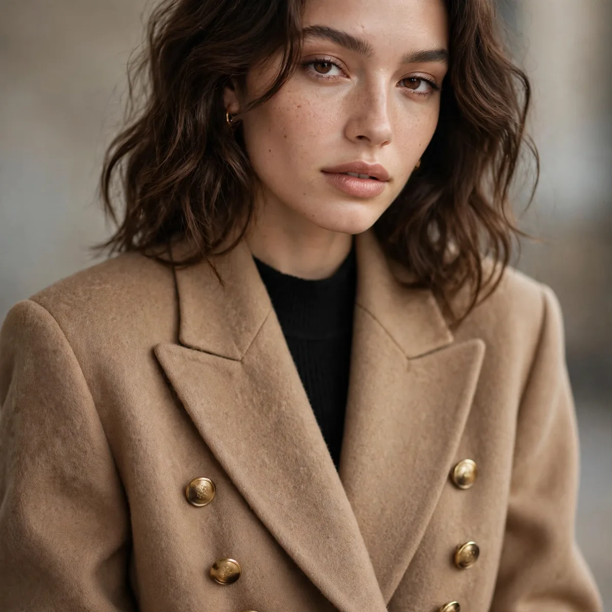 Double breasted oversized blazer