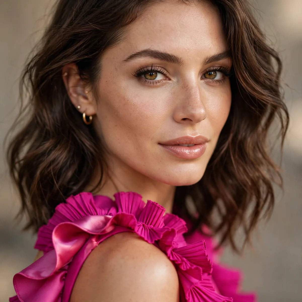 Bright colored party dress
