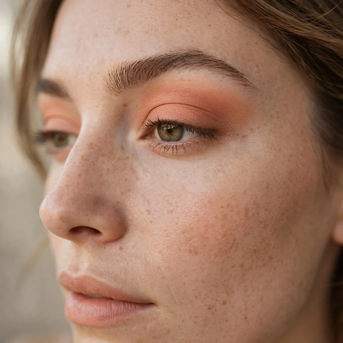 Matte peach transition eyeshadow