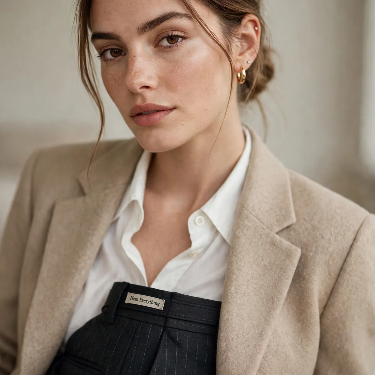 Tailored petite trousers