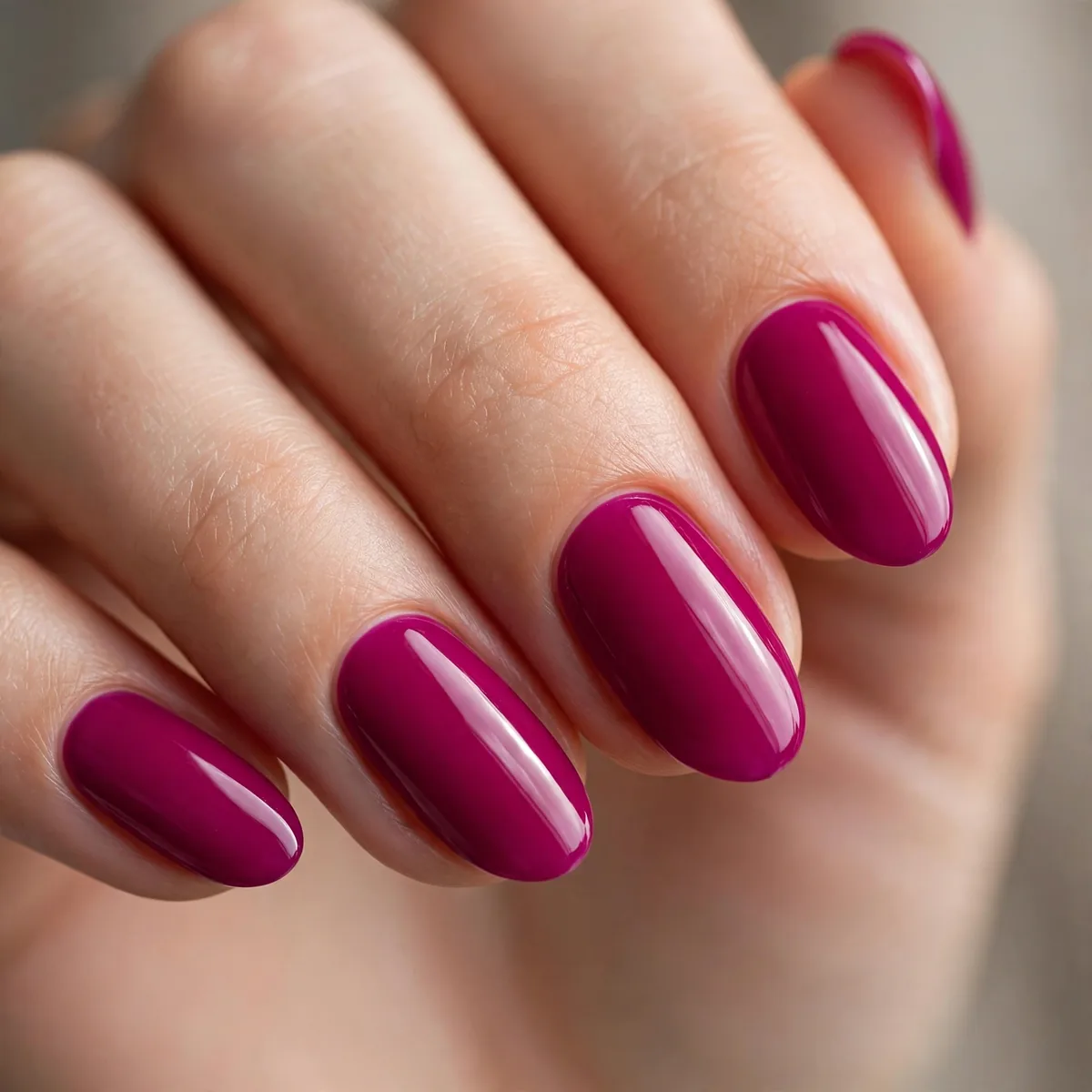 Magenta vivid pink nails