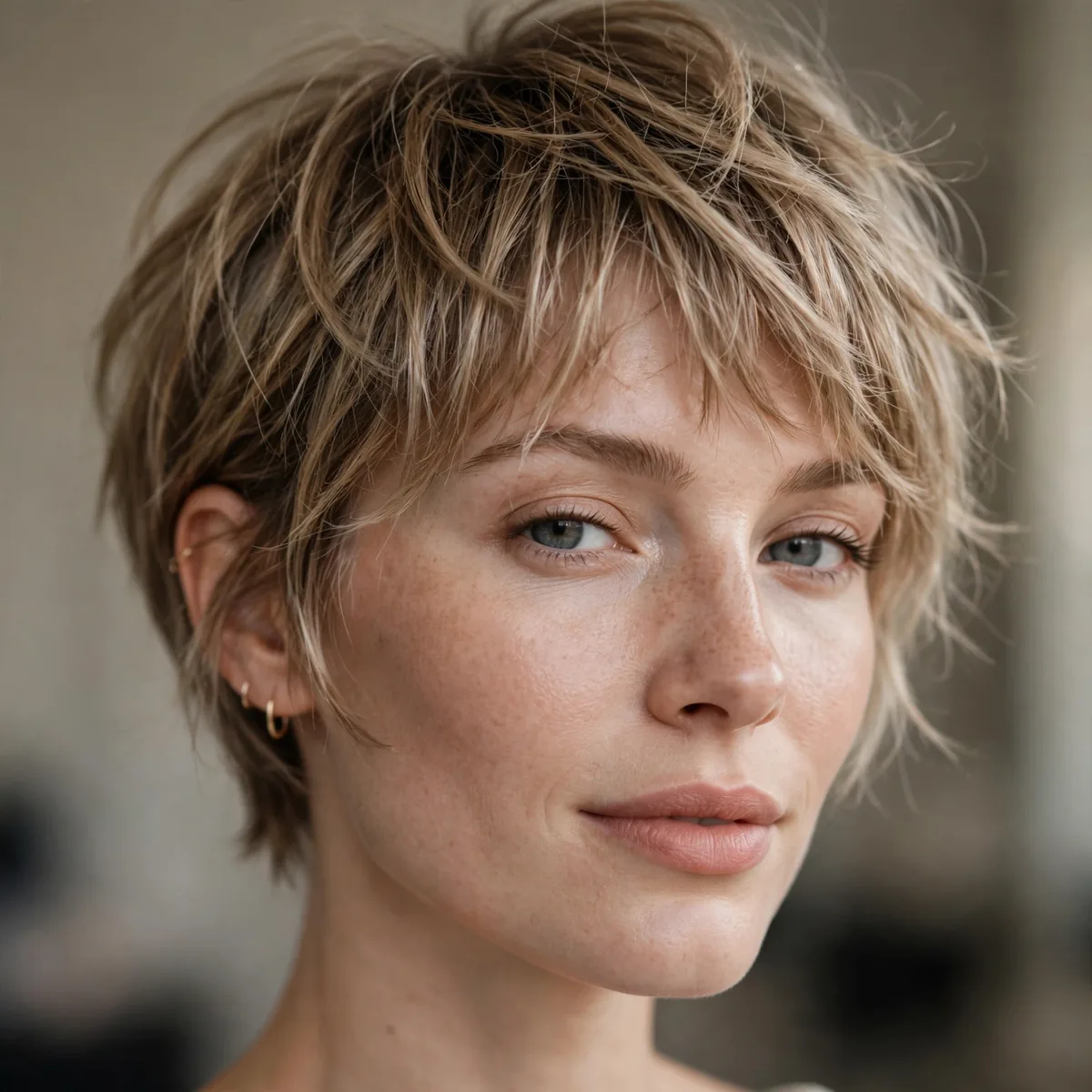 Soft wispy pixie bob