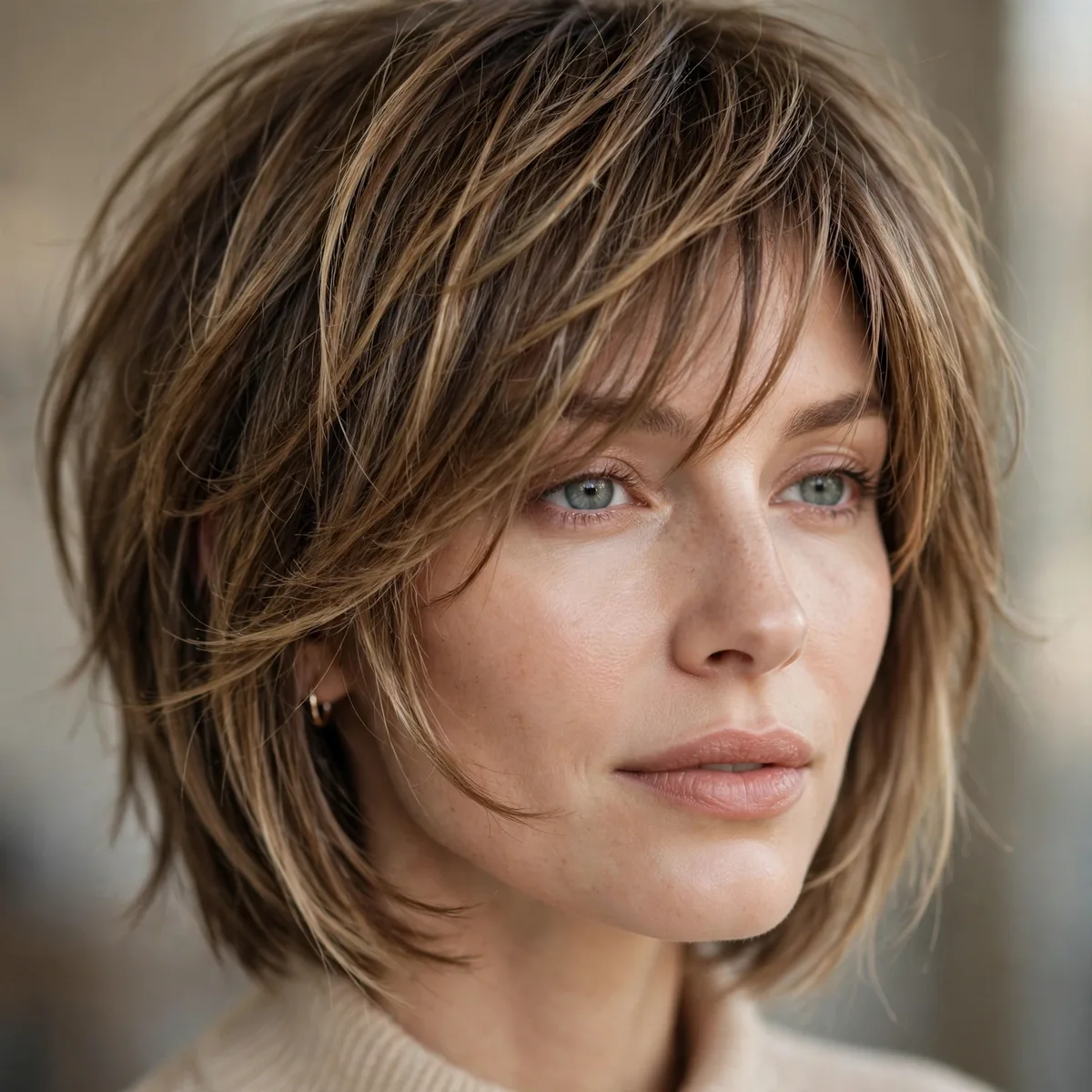 Pixie bob with longer layers