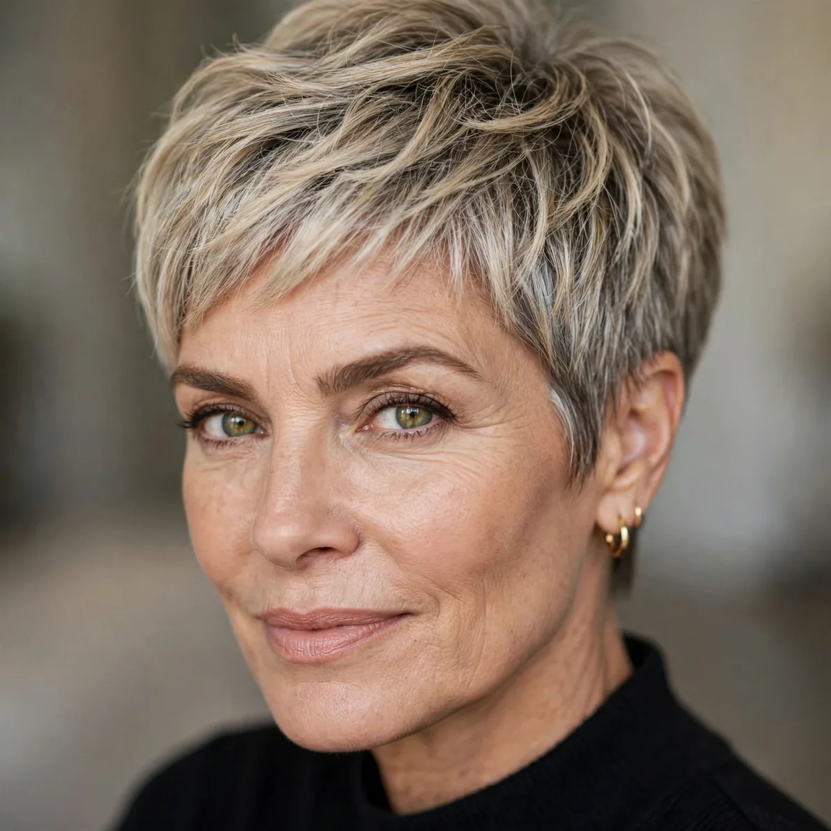Classic textured pixie haircut