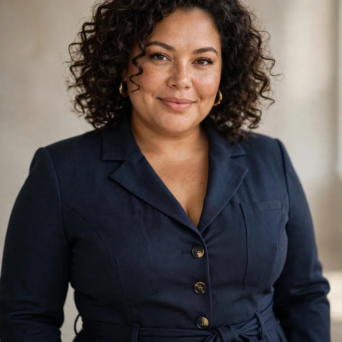 Plus size tailored jumpsuit