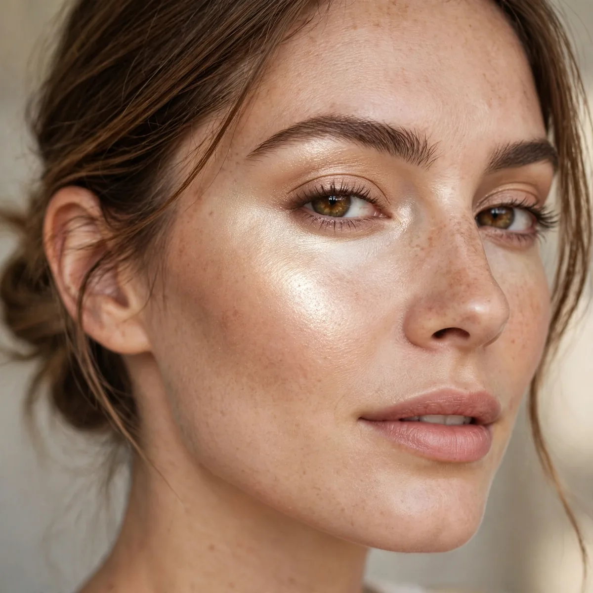 Layering cream and powder highlighter