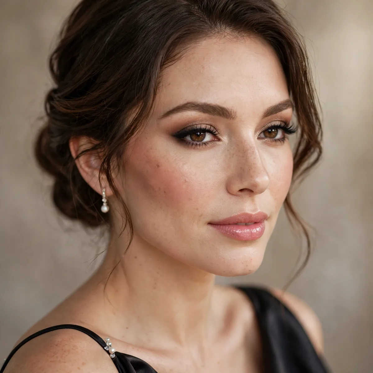 Soft glam prom makeup
