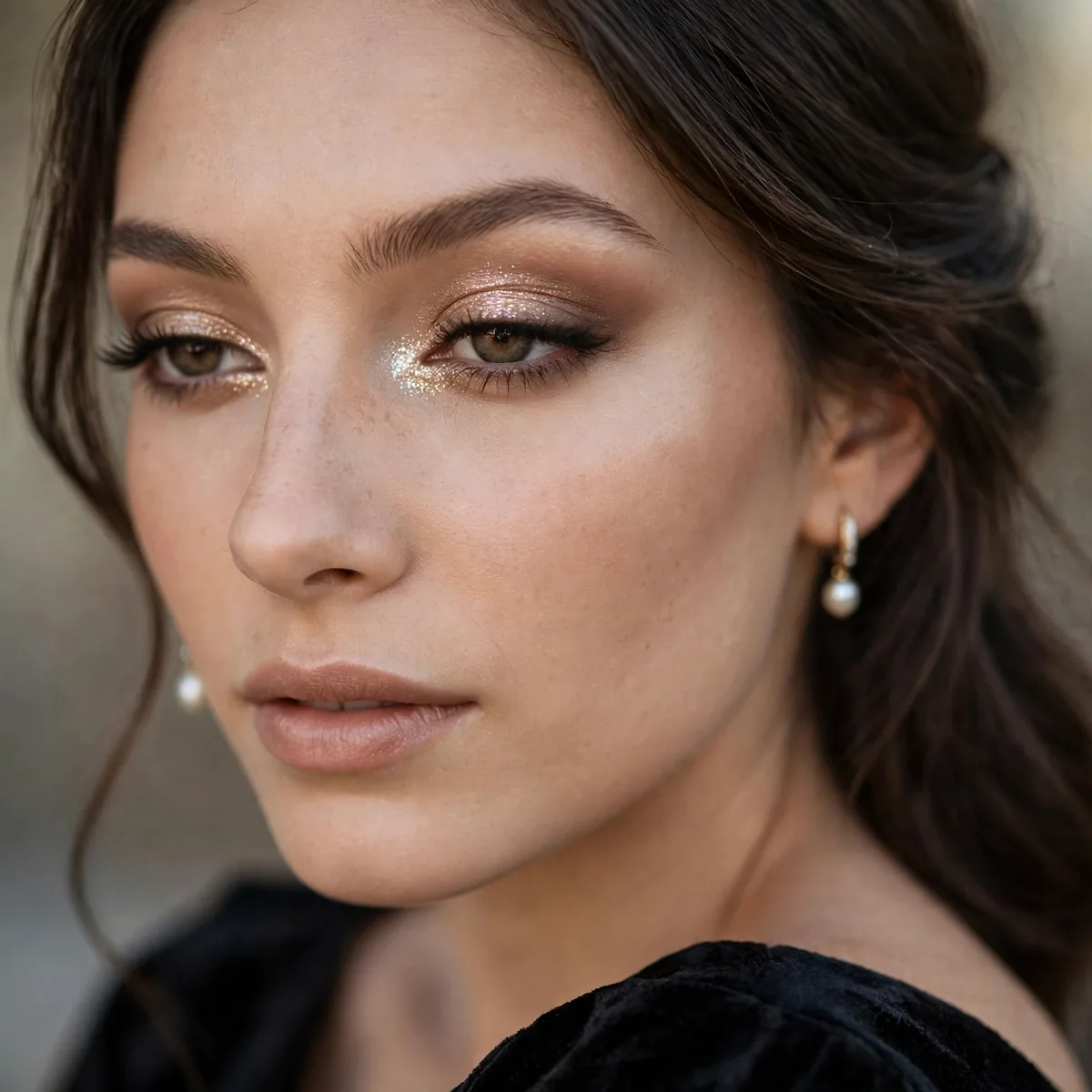 Shimmer inner corner prom eyes