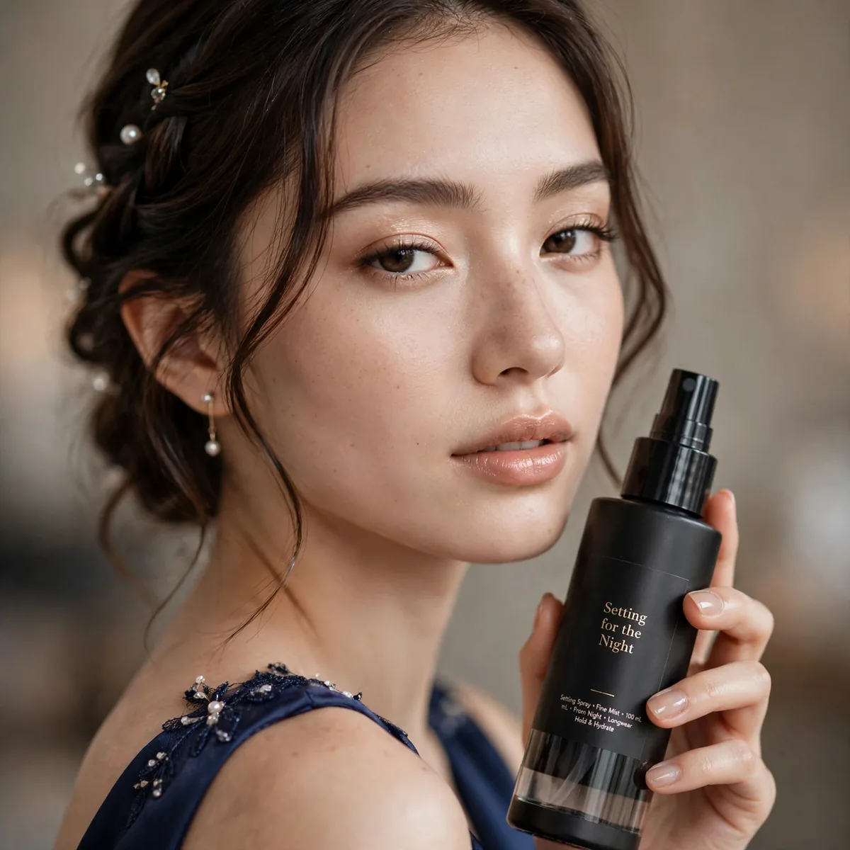 Setting spray for prom night