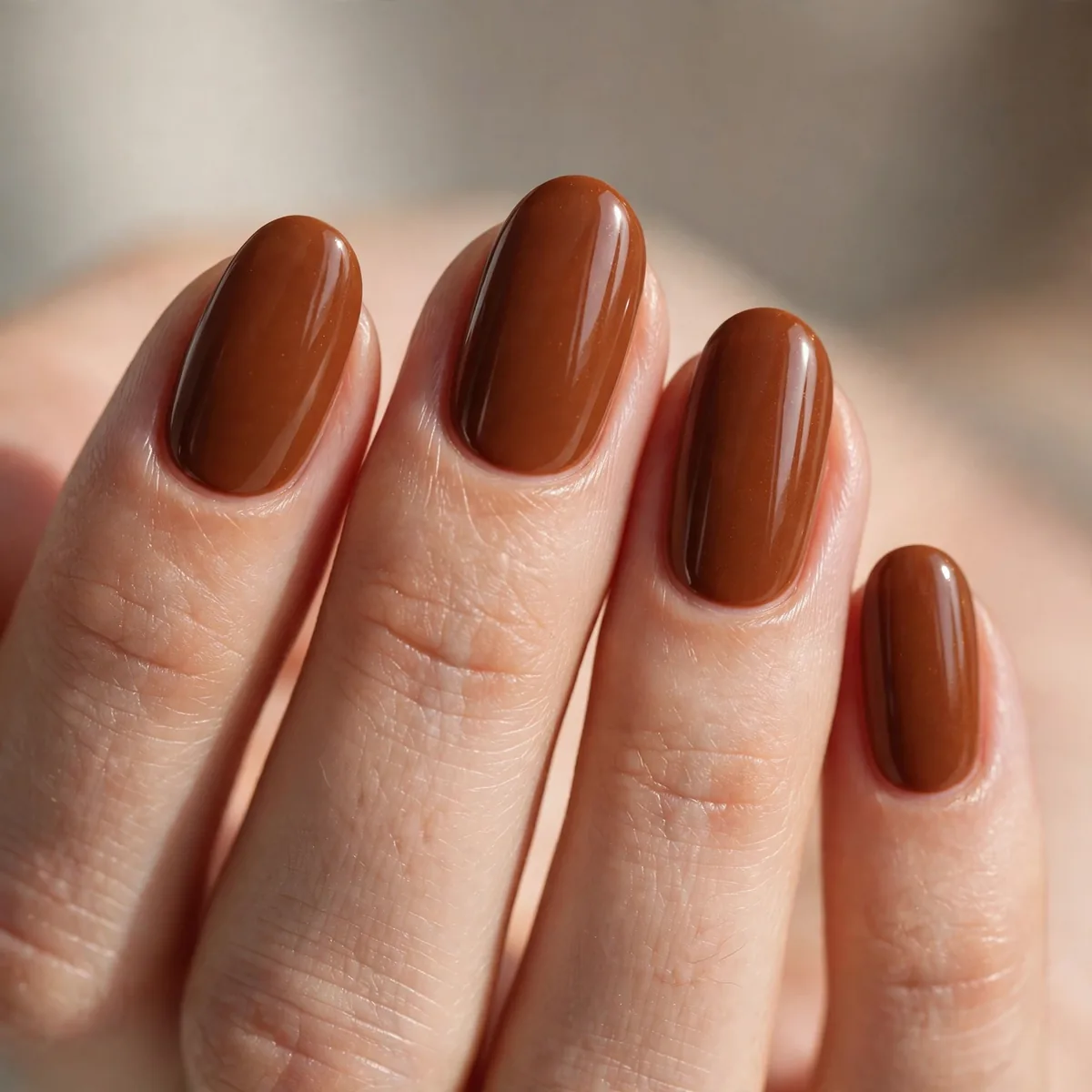 Maple brown spice nail polish
