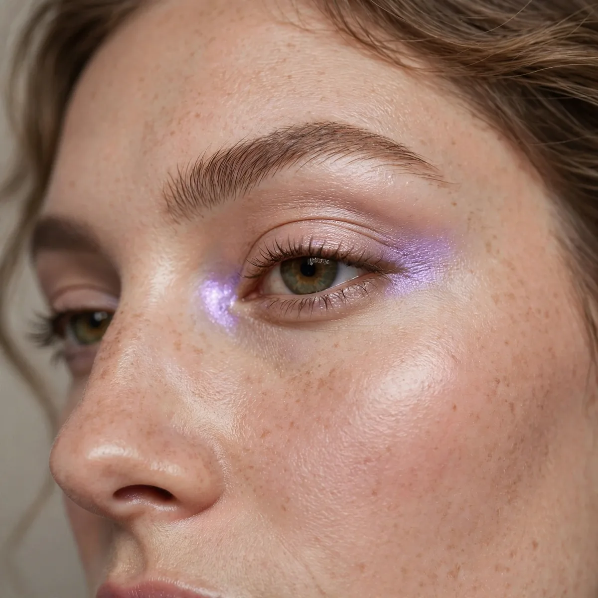 Lilac inner corner highlight