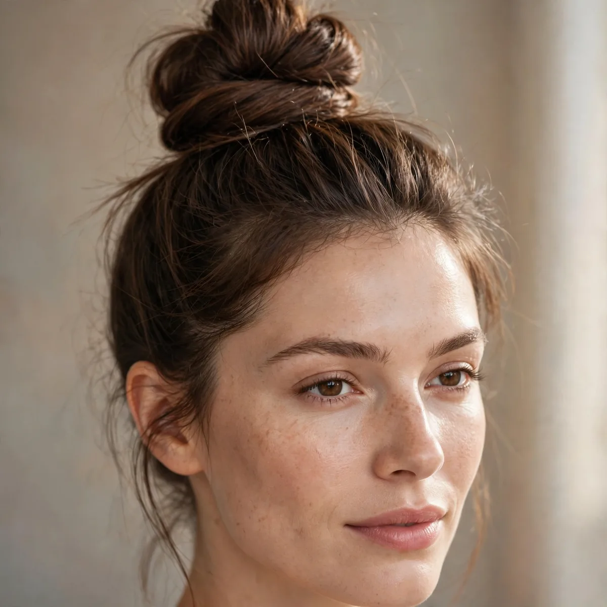 High top knot bun