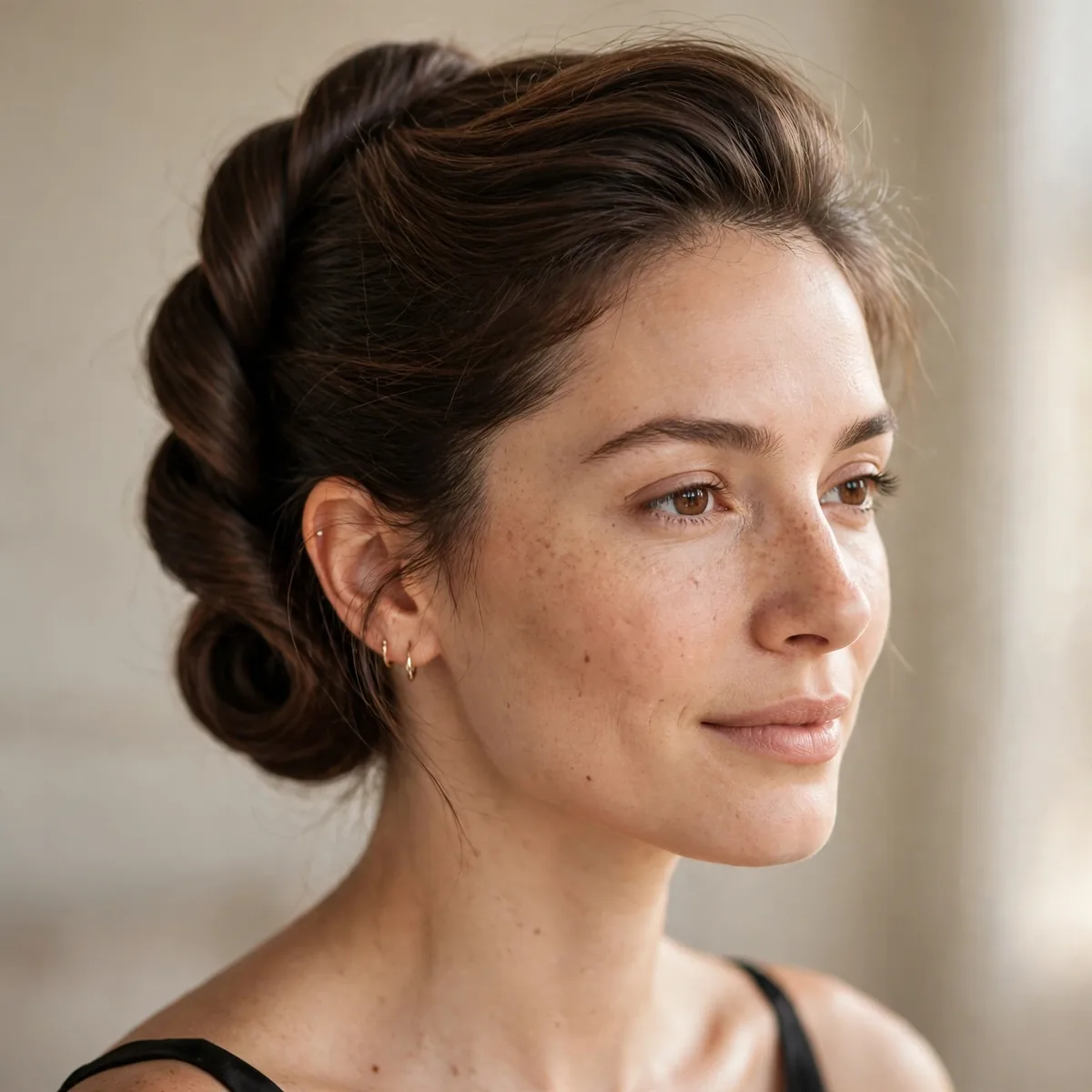 Classic French twist updo