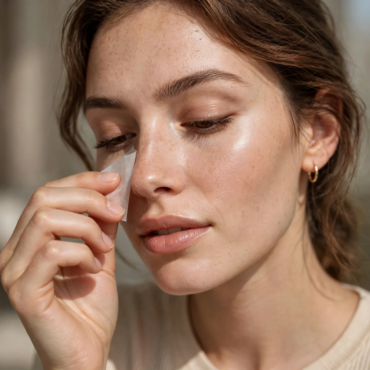 Blotting papers midday touch-up