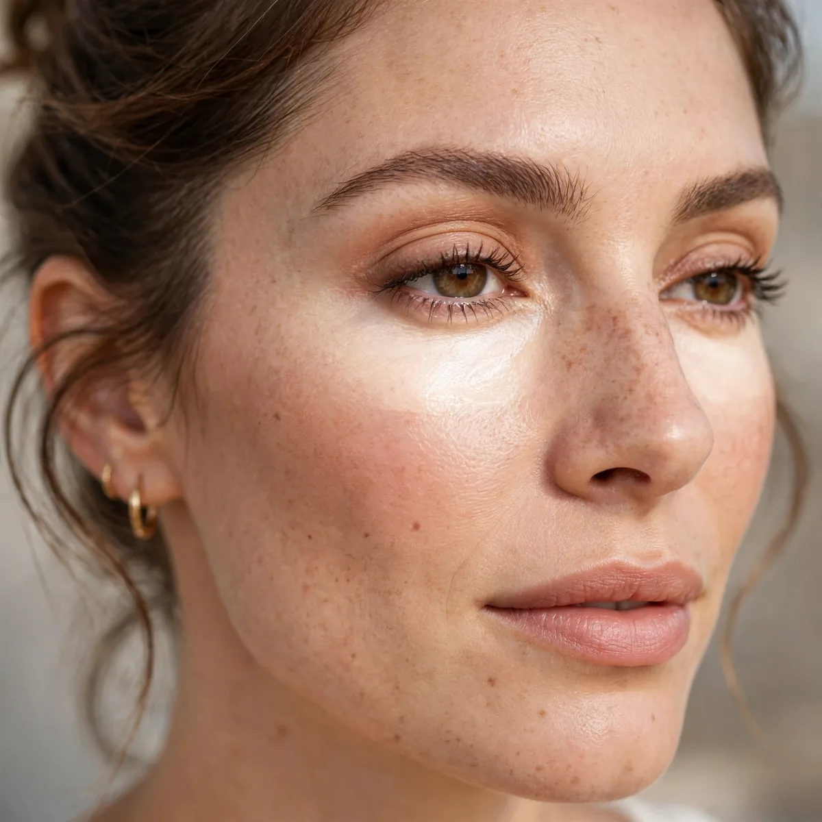 Brightening under-eyes midday