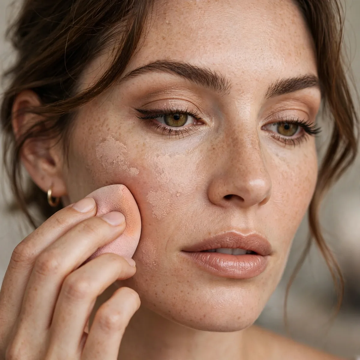 Fixing cakey makeup spots