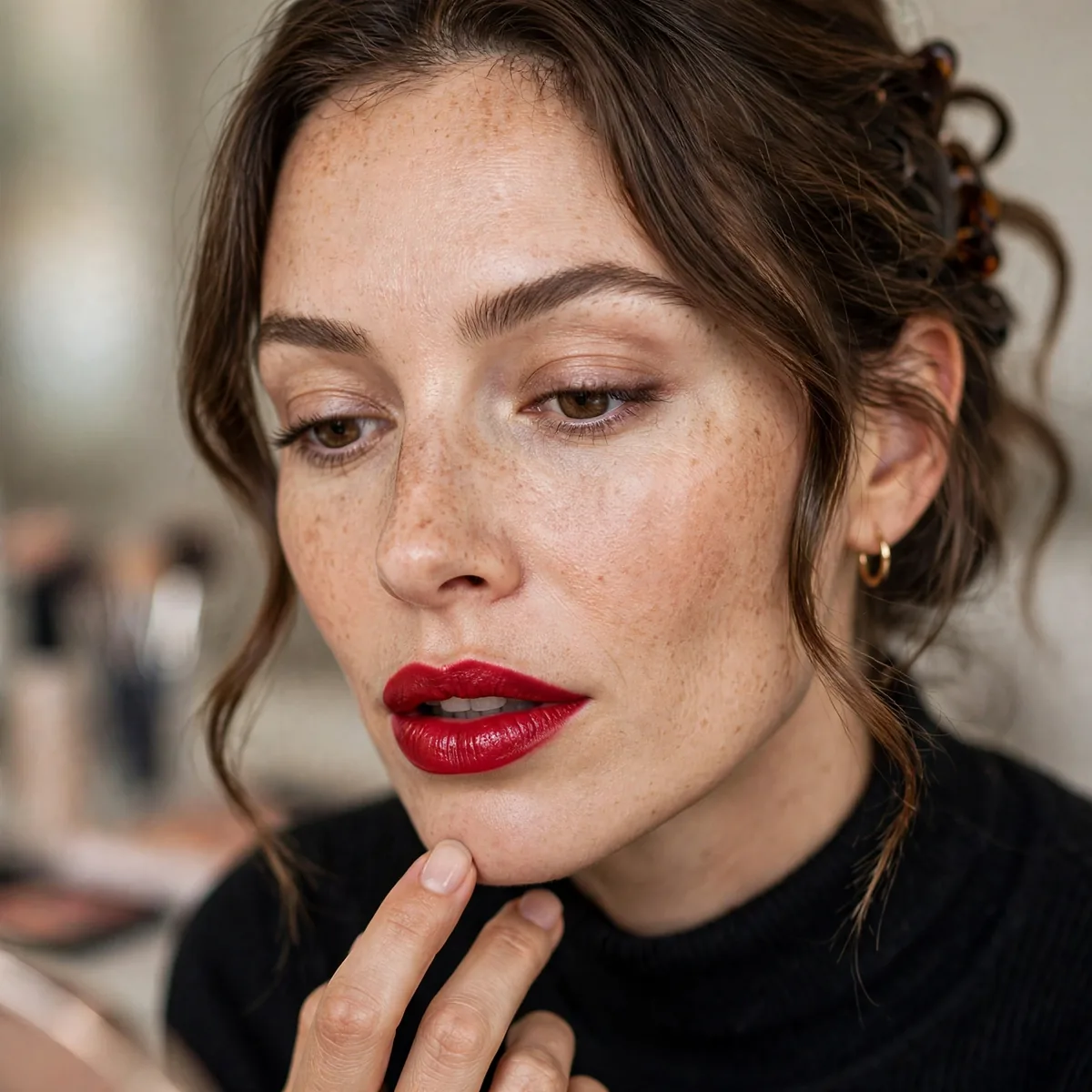 Finding perfect red lipstick shade
