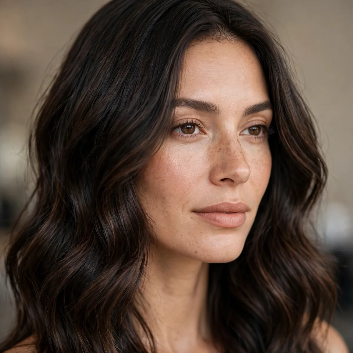 Espresso reverse balayage depth