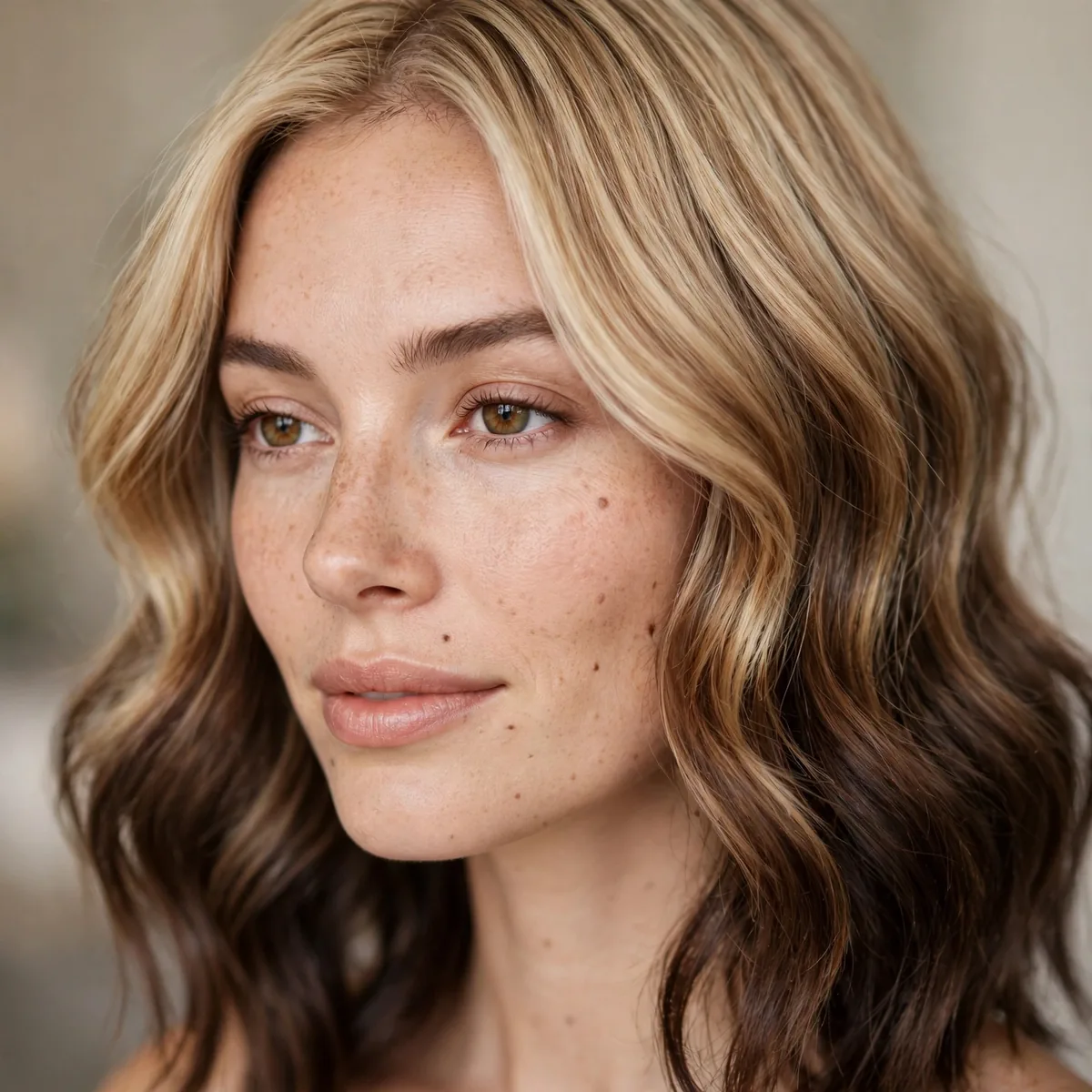 Gradual two-step reverse balayage