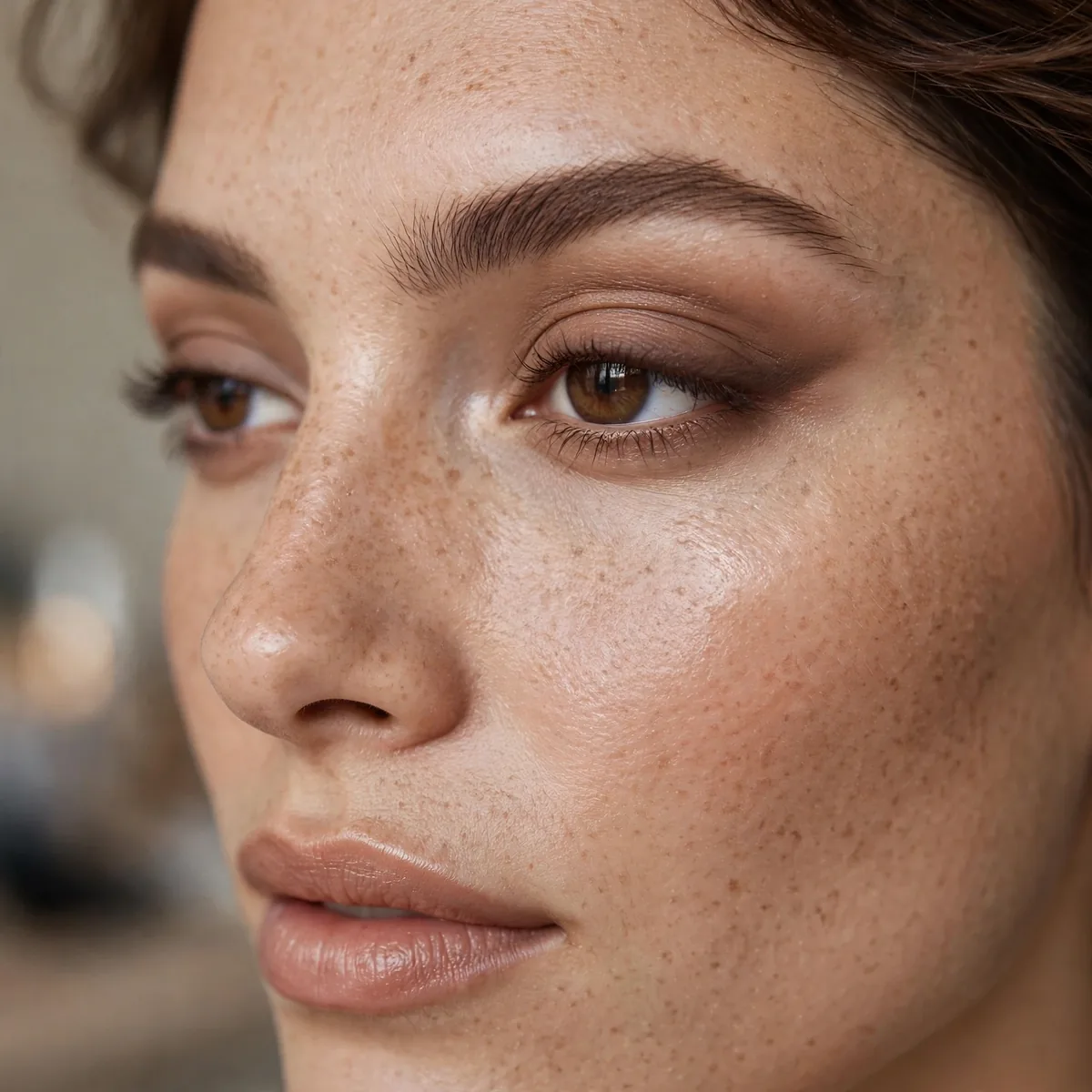 Brown soft reverse cat eye