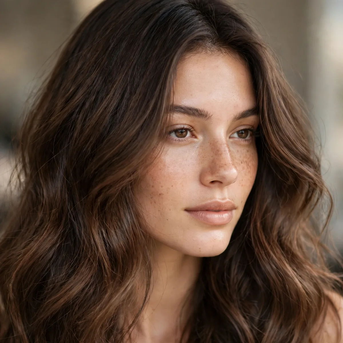 Seamless brunette root melt