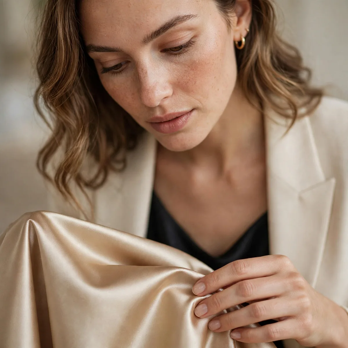 Satin skirt care