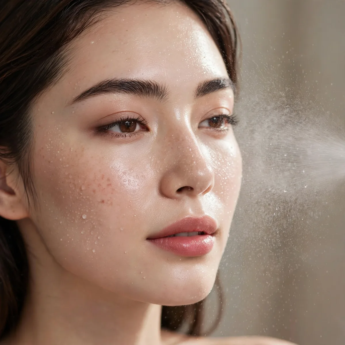 Spray only for dewy finish