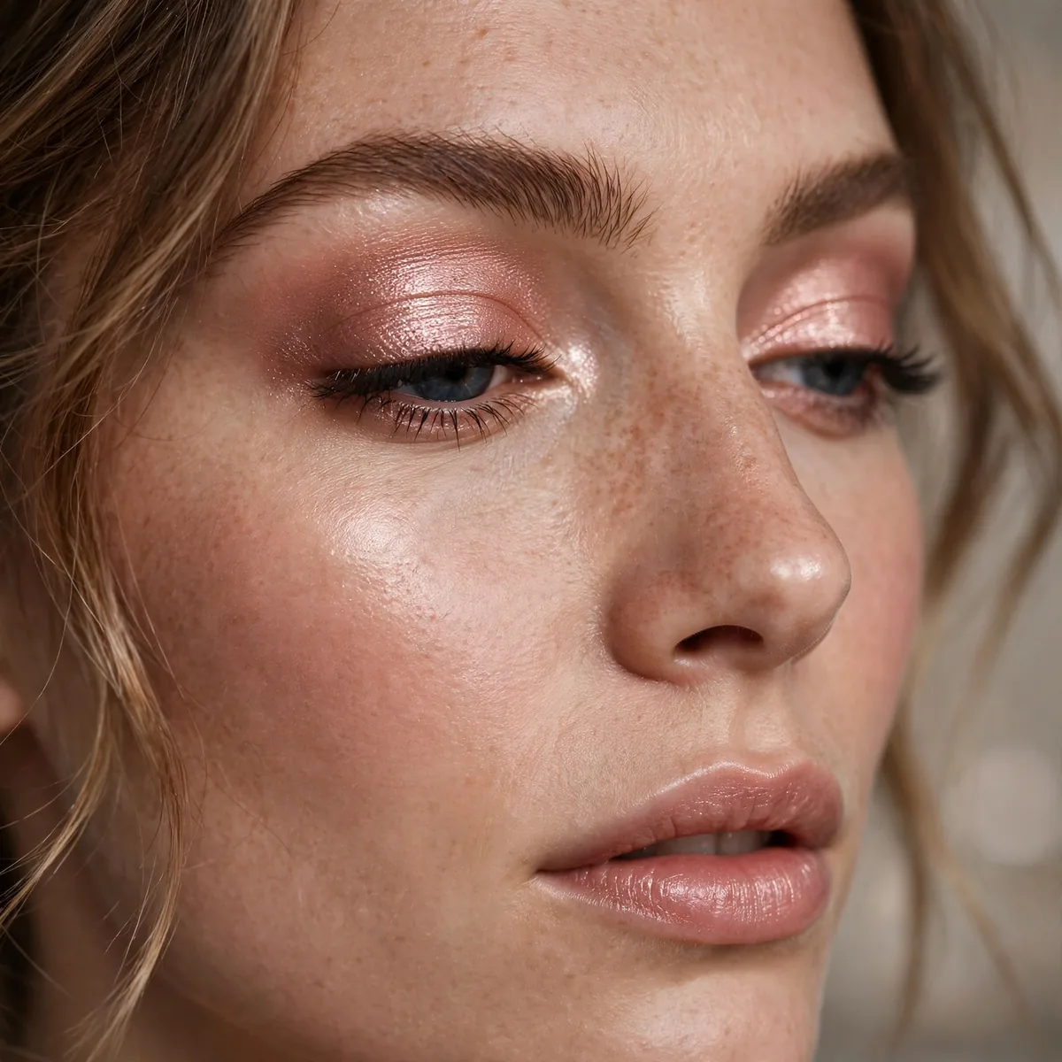 Rose gold luminous eyeshadow
