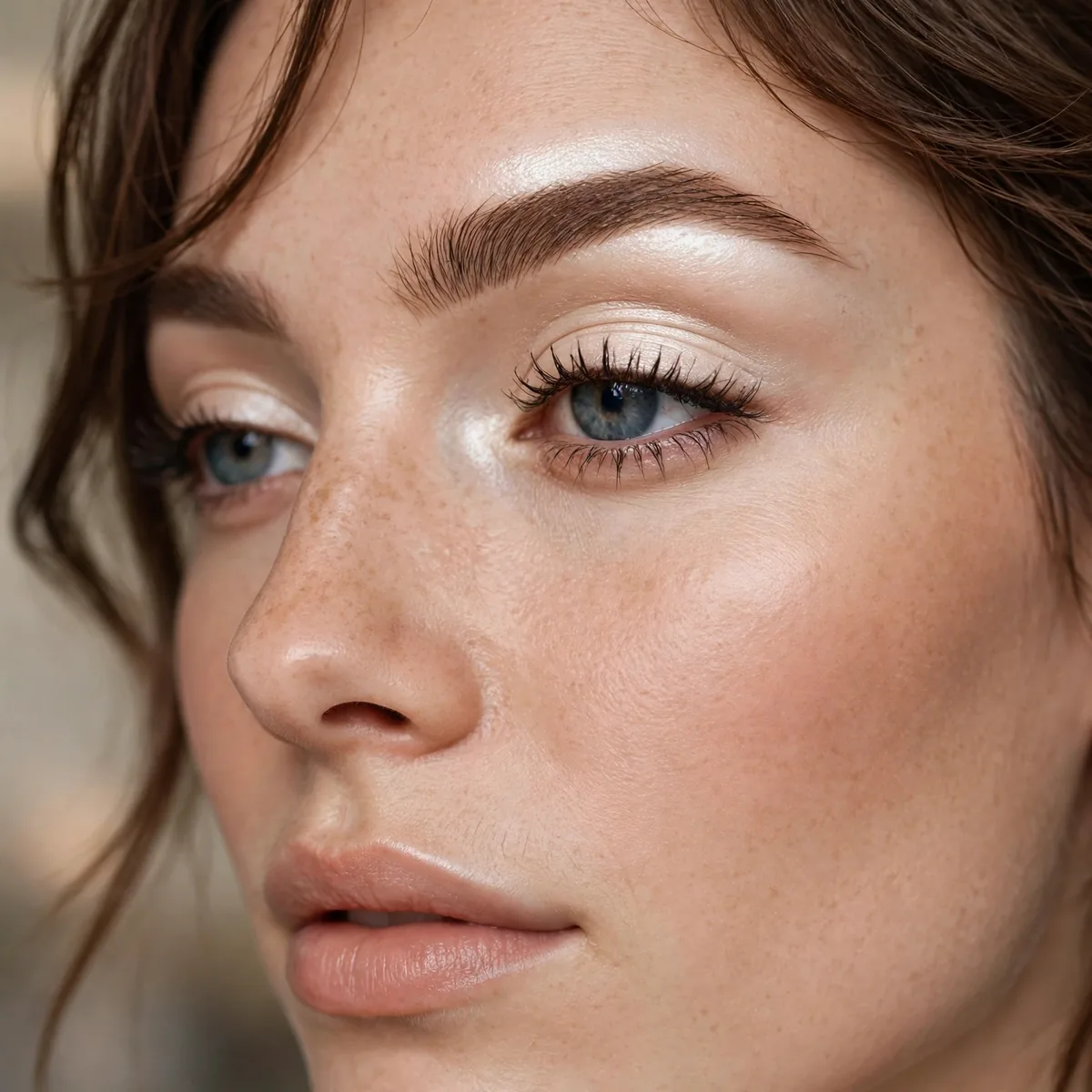 Satin bone eyeshadow brow highlight