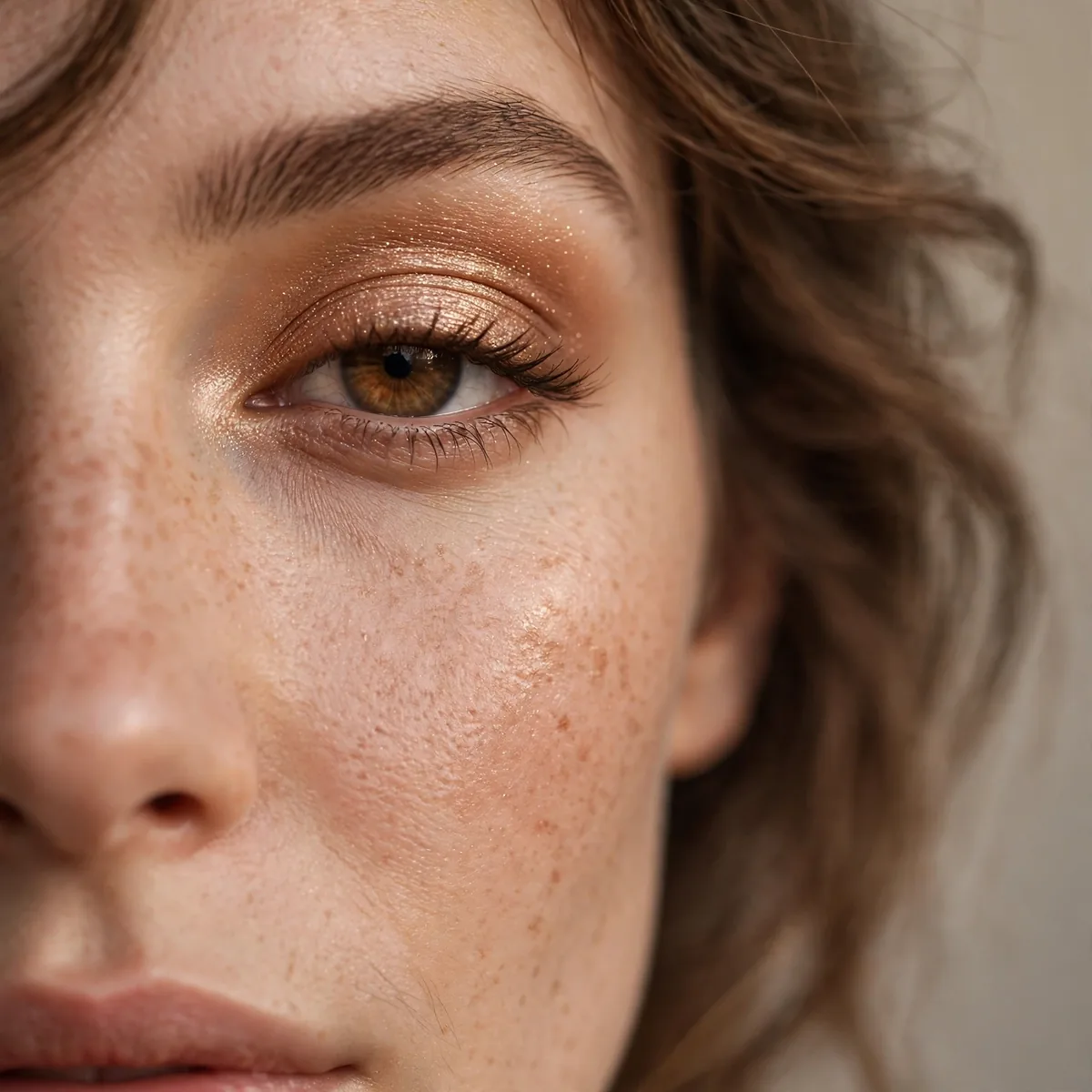 Warm sand shimmer eyeshadow