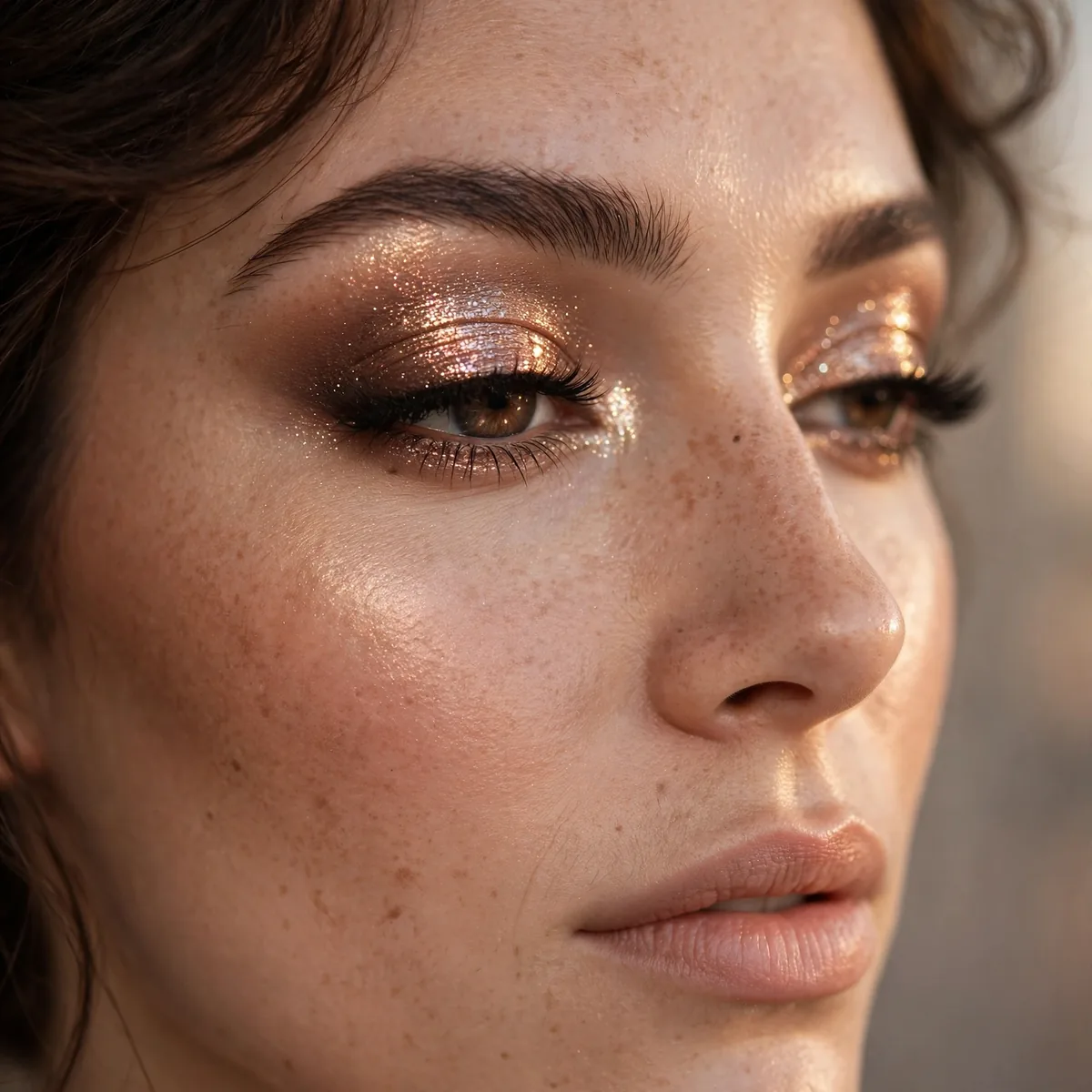 Evening shimmer eyeshadow upgrade look