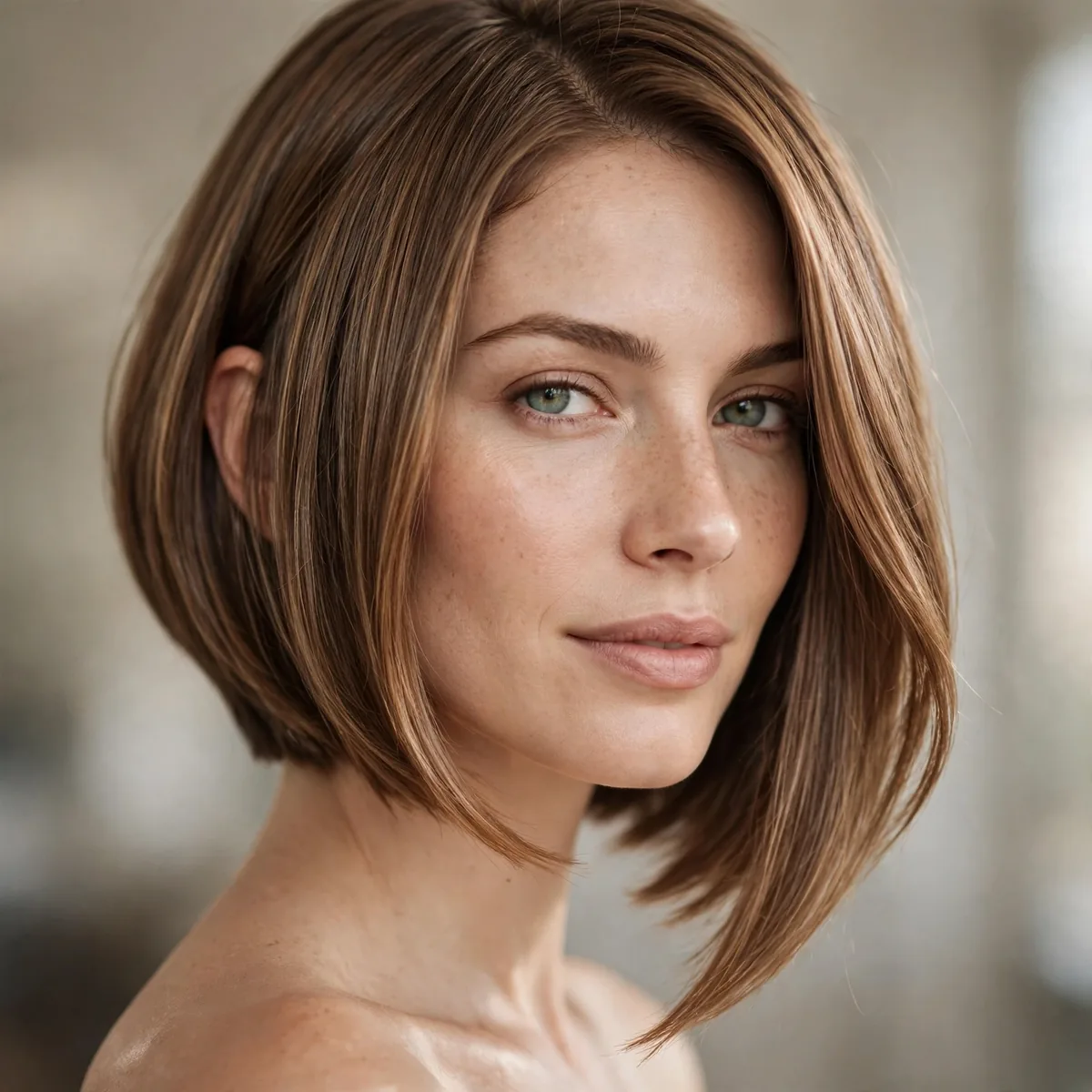 A-line bob angled longer in front