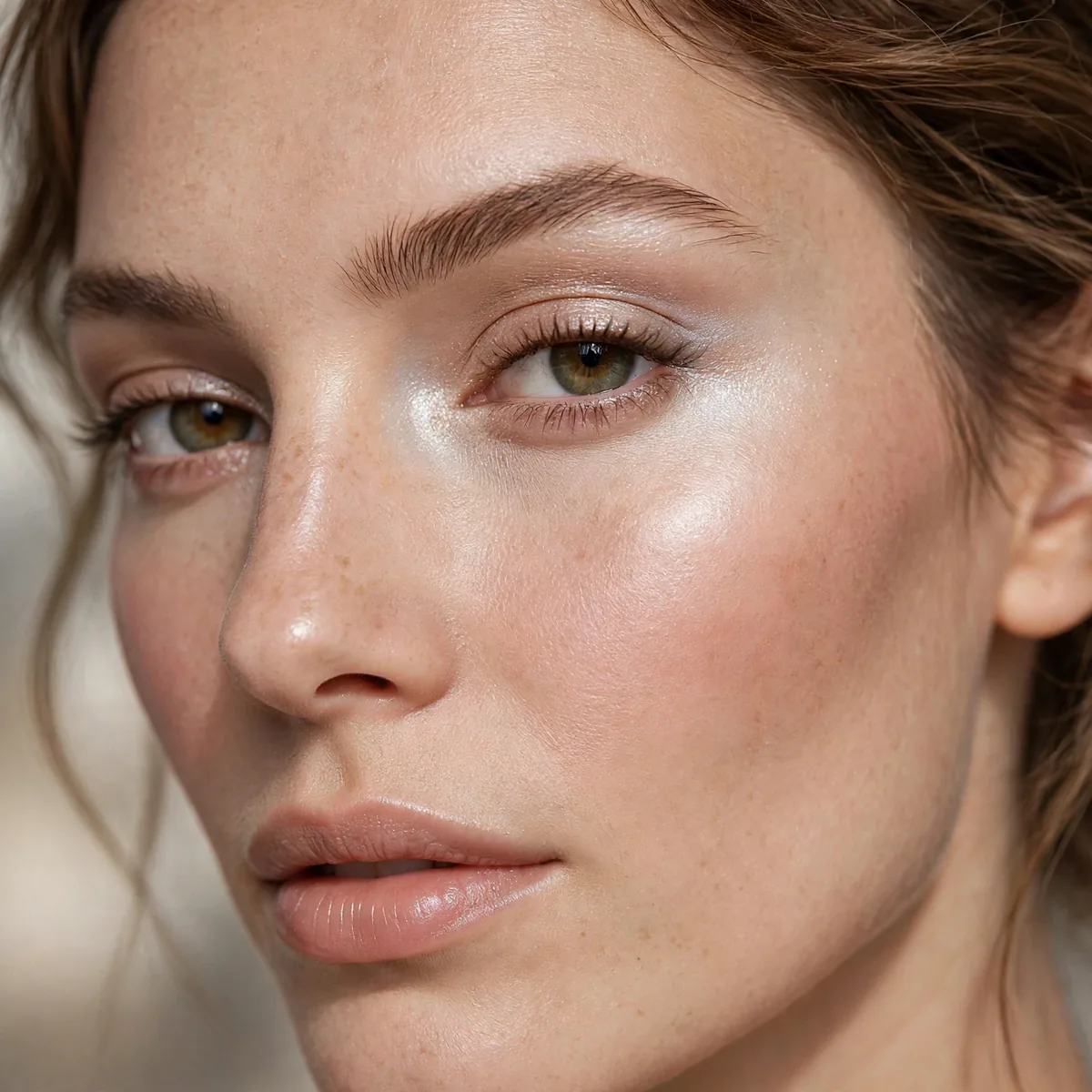 Frosted inner corner highlight