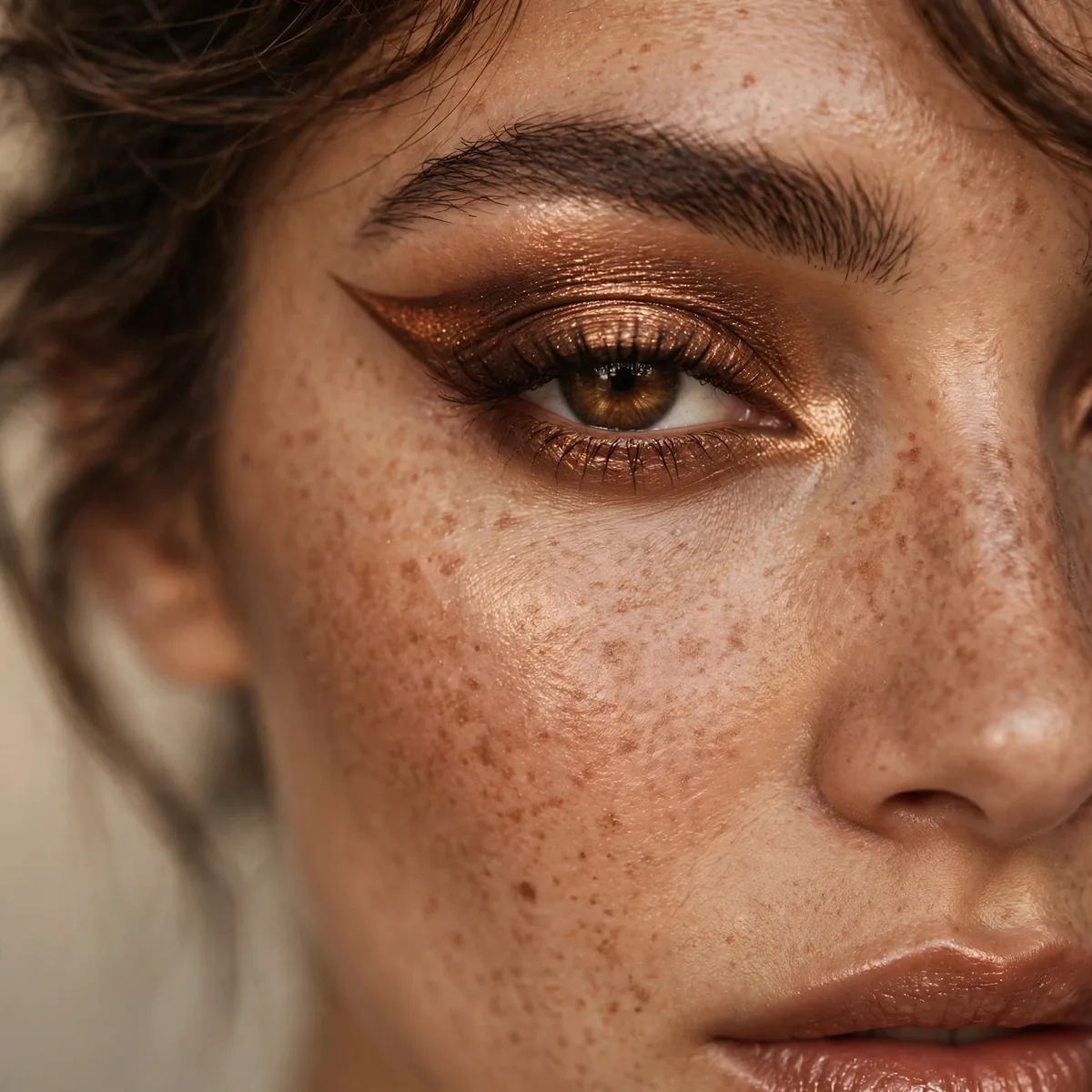 Bronze siren eye warm look