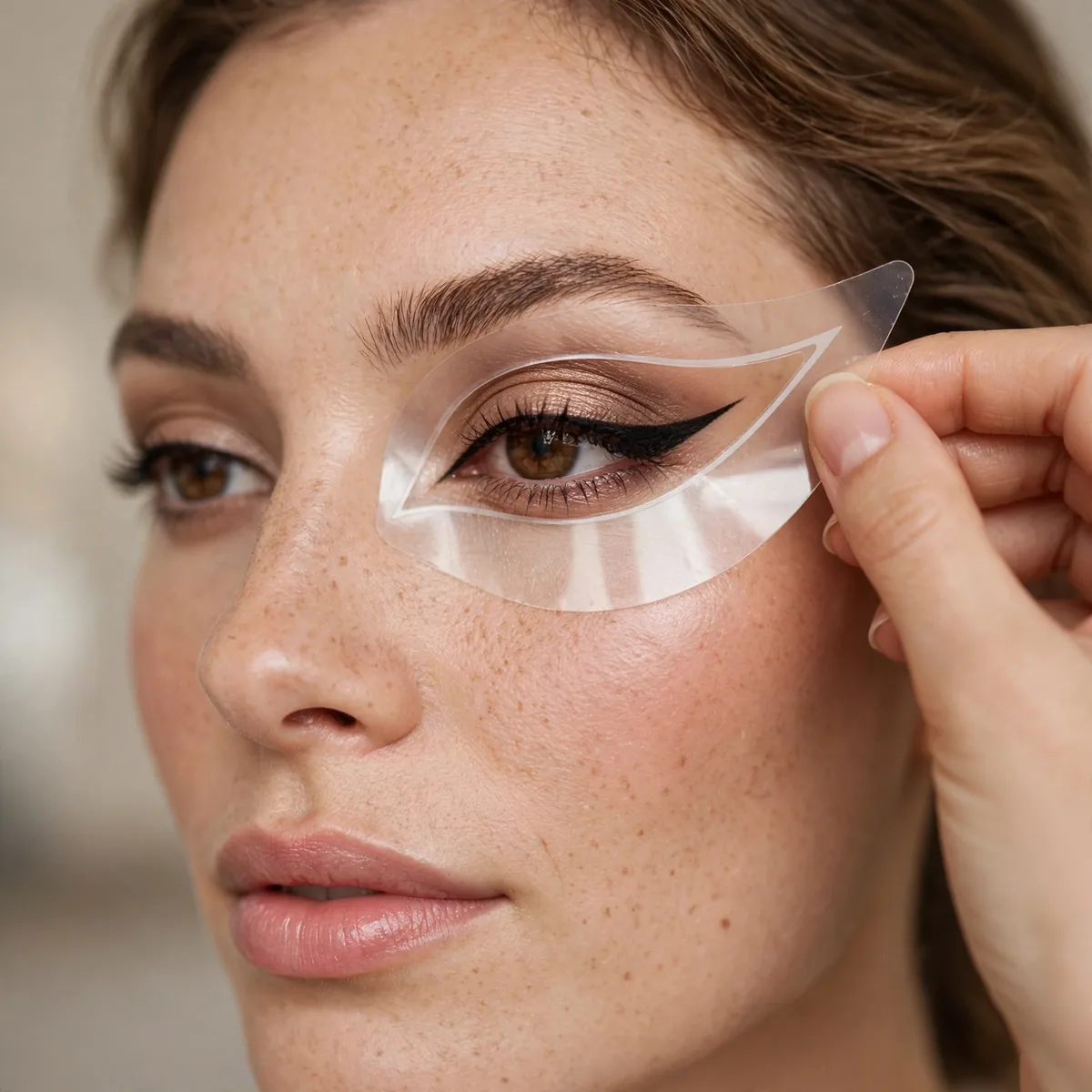 Stencil guided siren eye