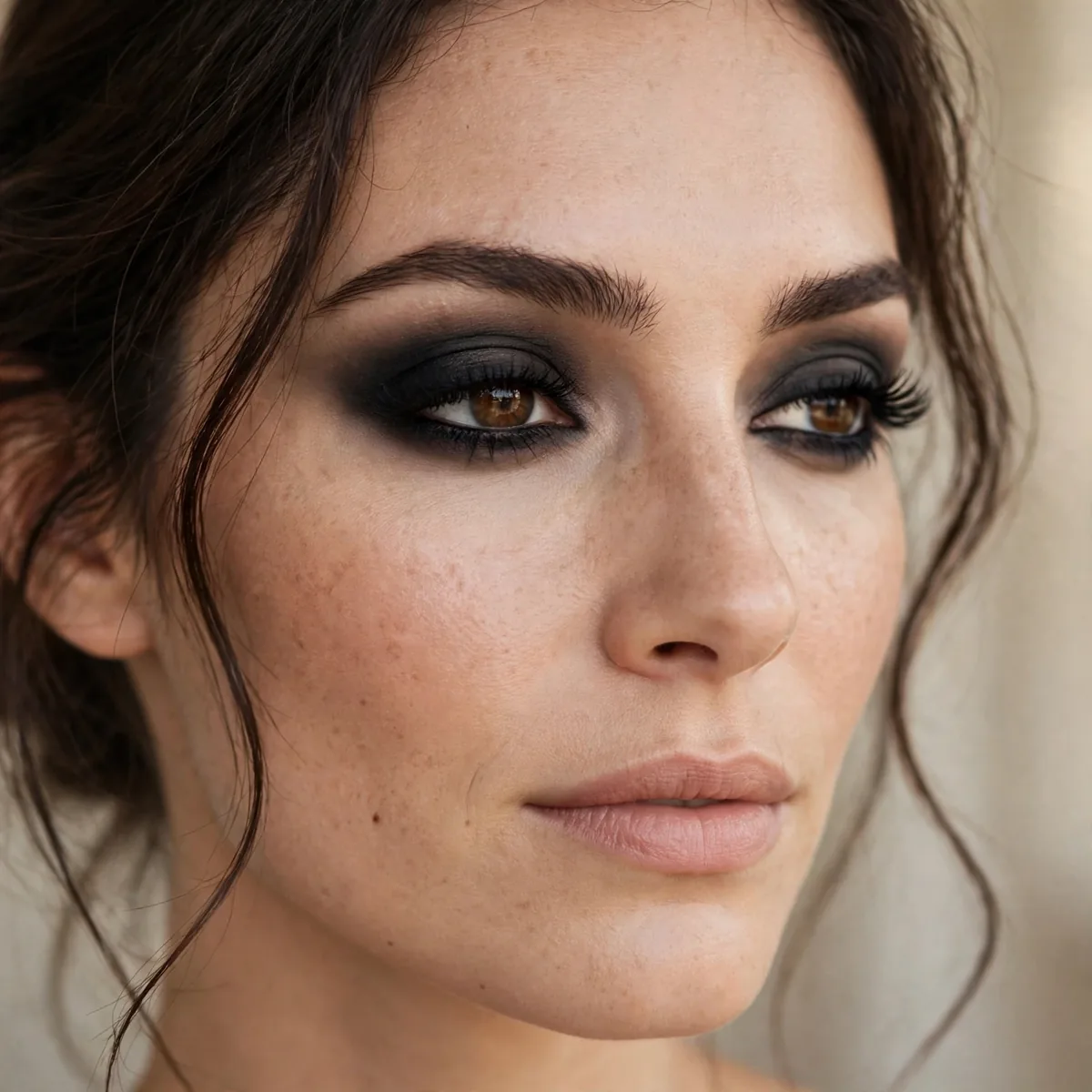 Classic black smokey eye