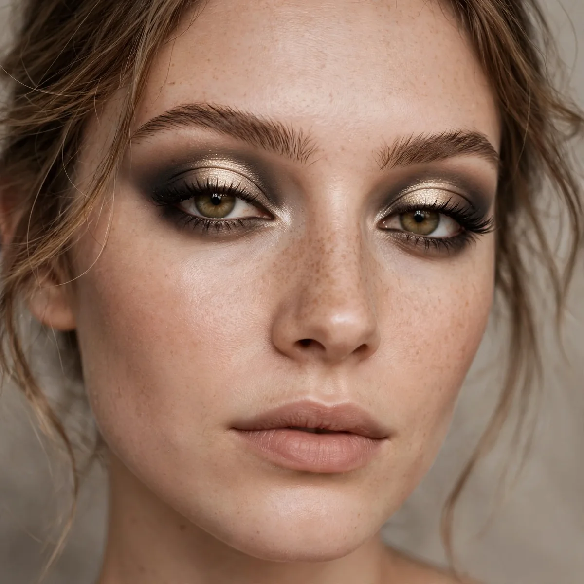Halo smokey eye technique